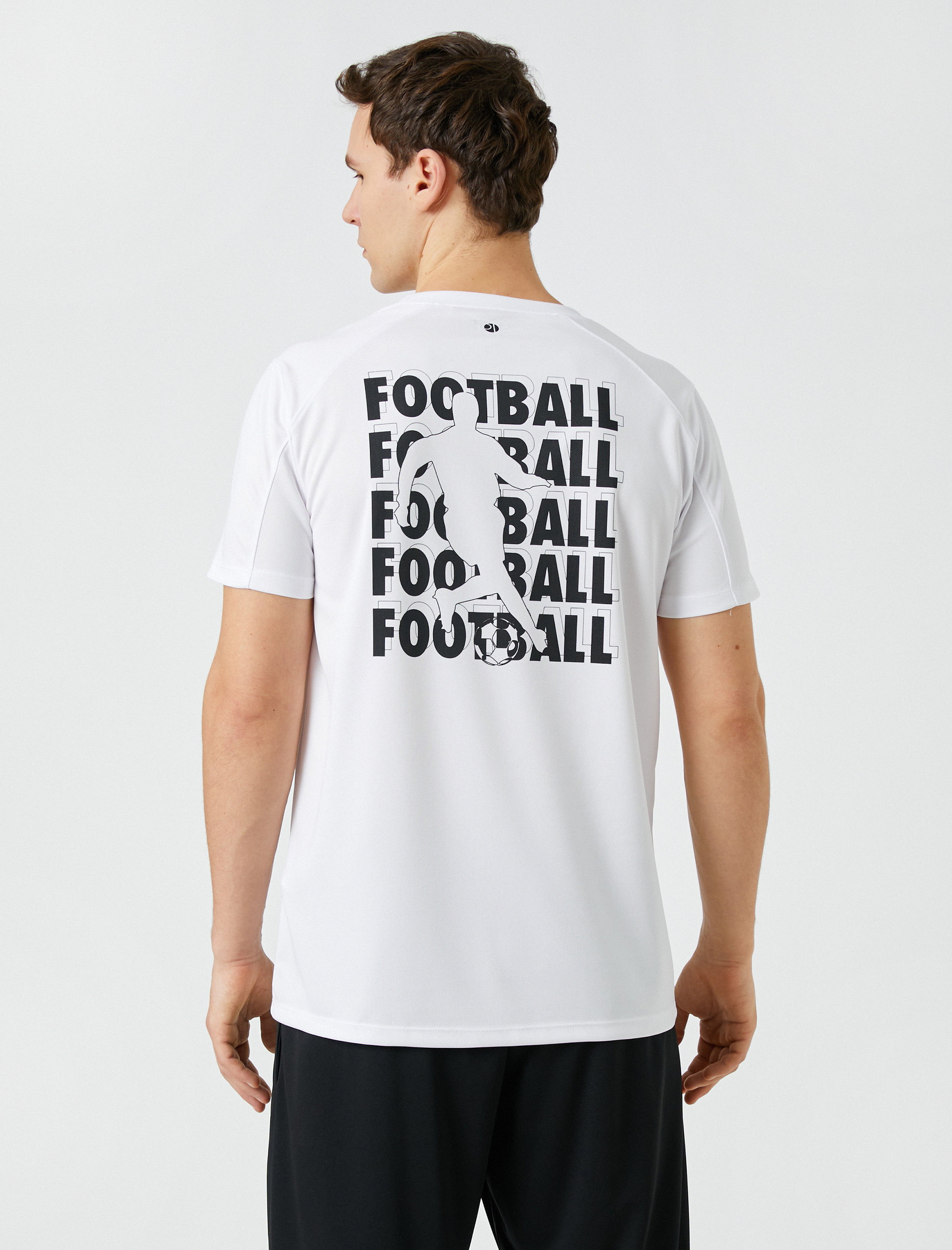   Spor Tişört Futbol Baskılı Kısa Kollu Bisiklet Yaka