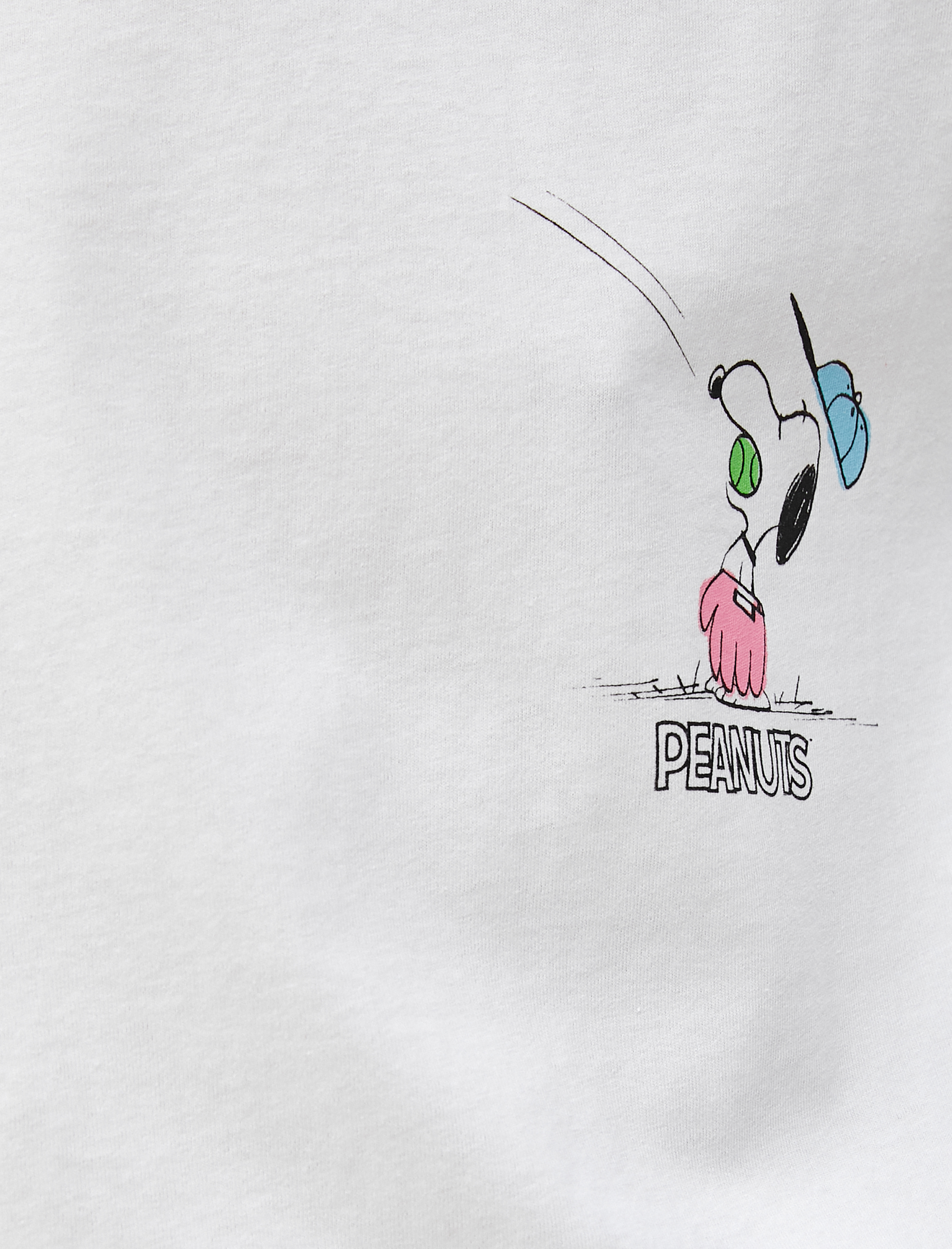   Snoopy Tişört Kısa Kollu Bisiklet Yaka Pamuklu