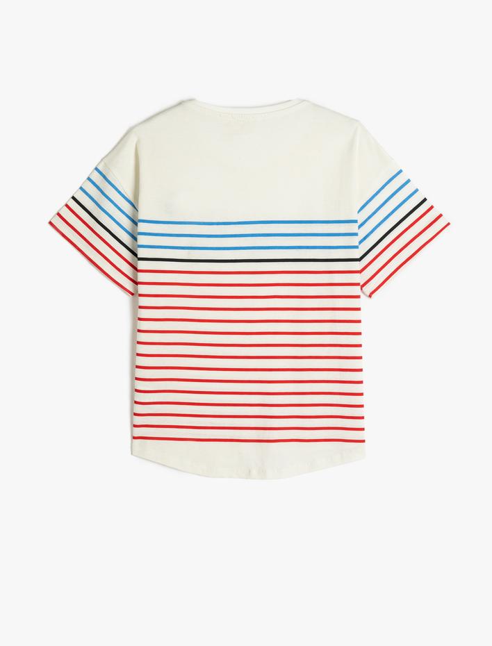 Erkek Çocuk Tişört Pamuklu Kısa Kollu Bisiklet Yaka