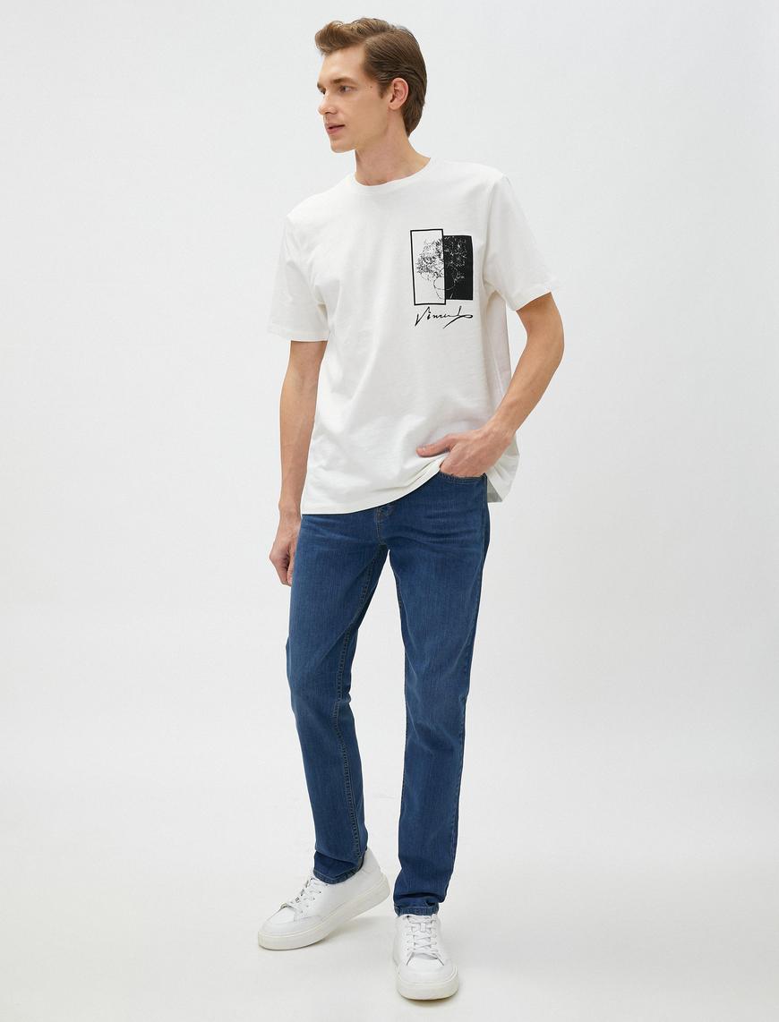   Slim Fit Kot Pantolon - Brad Jean