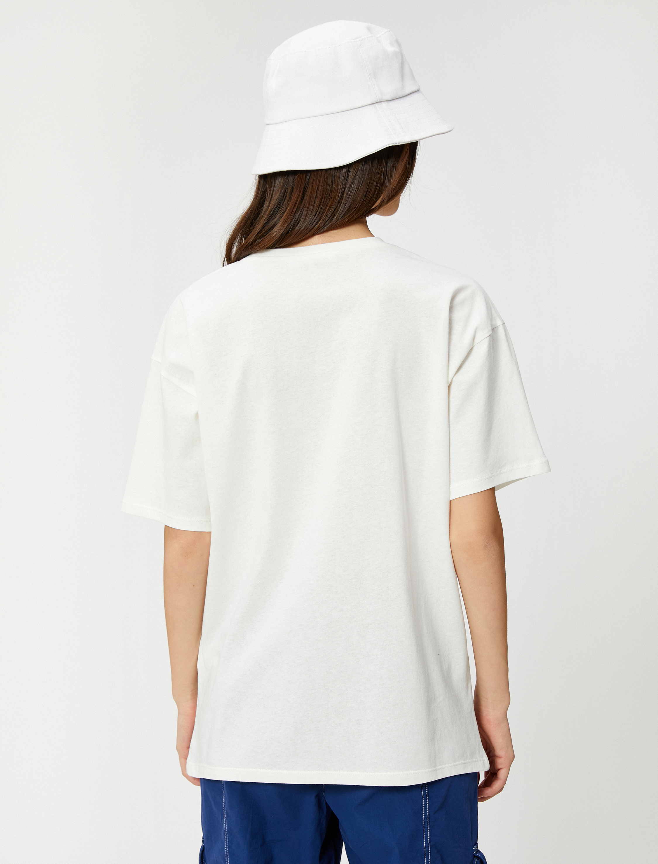   Anime Tişört Oversize Kısa Kollu Bisiklet Yaka Pamuklu