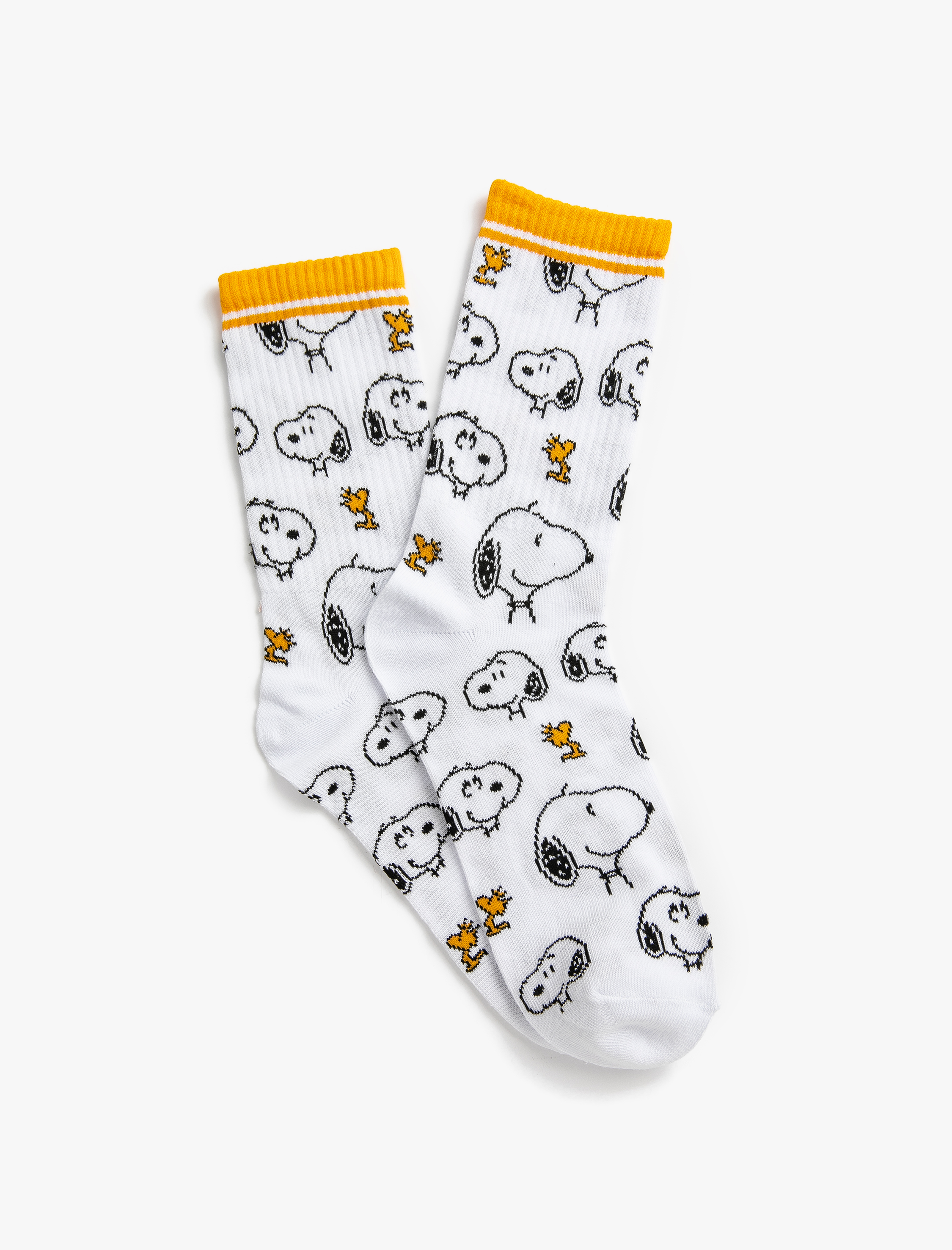 Erkek Snoopy Soket Çorap Lisanslı İşlemeli