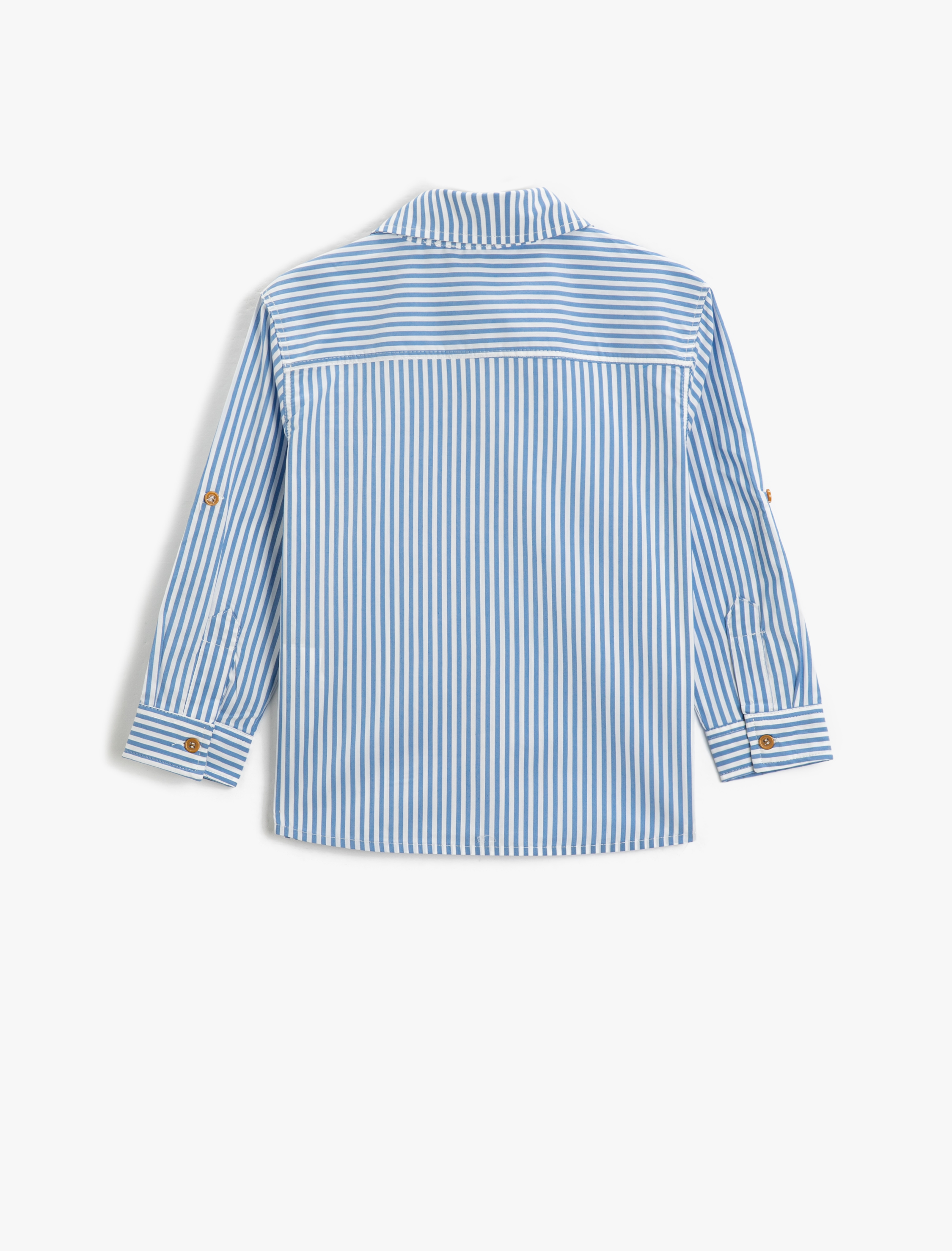  Erkek Çocuk Gömlek Uzun Kollu Cepli Pamuklu