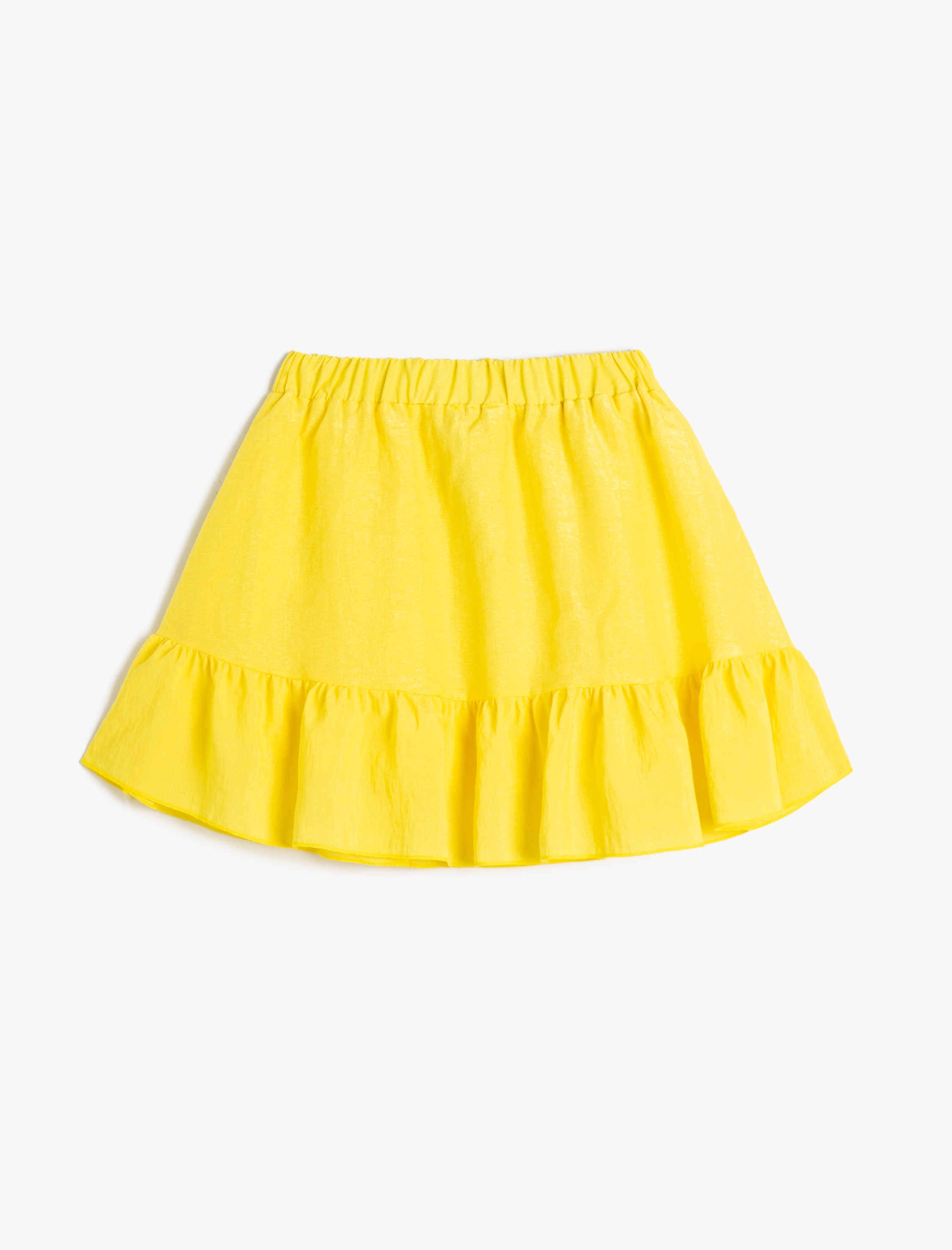  Kız Çocuk Etek Katlı Fırfırlı Beli Lastikli