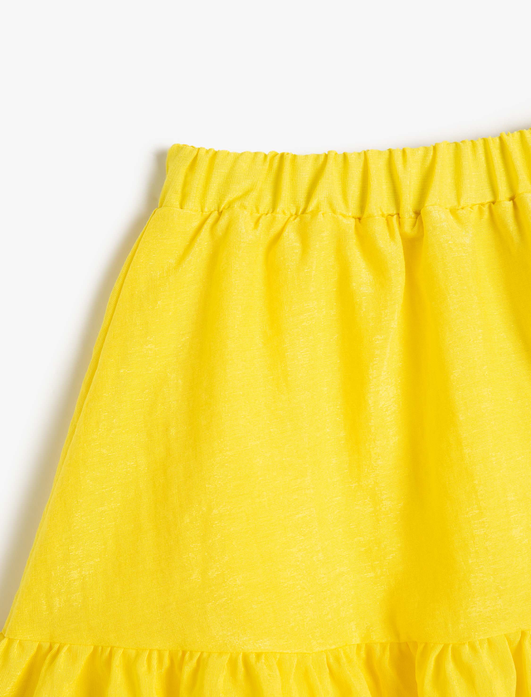  Kız Çocuk Etek Katlı Fırfırlı Beli Lastikli