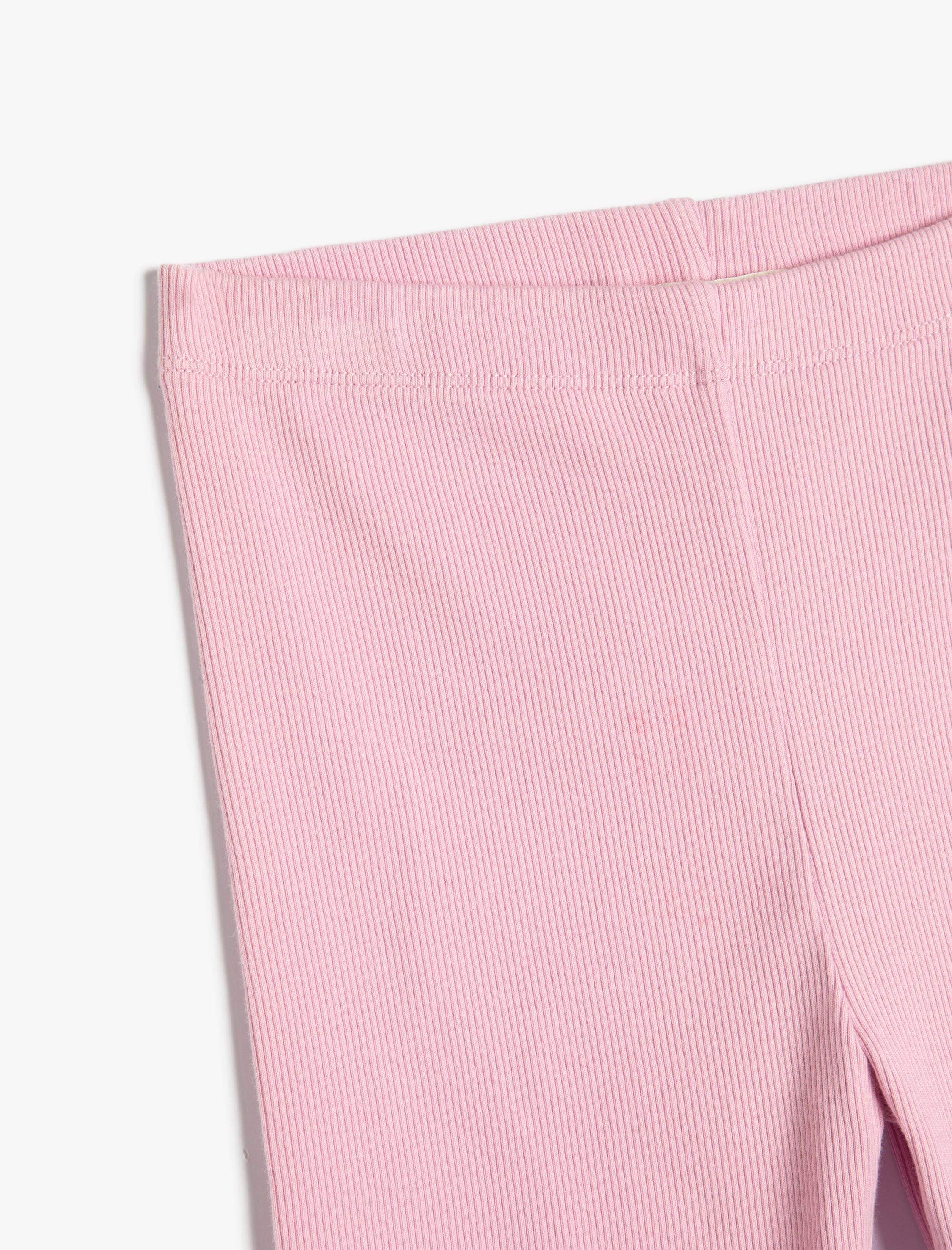  Kız Çocuk Tayt Bermuda Beli Lastikli Fitilli Pamuklu