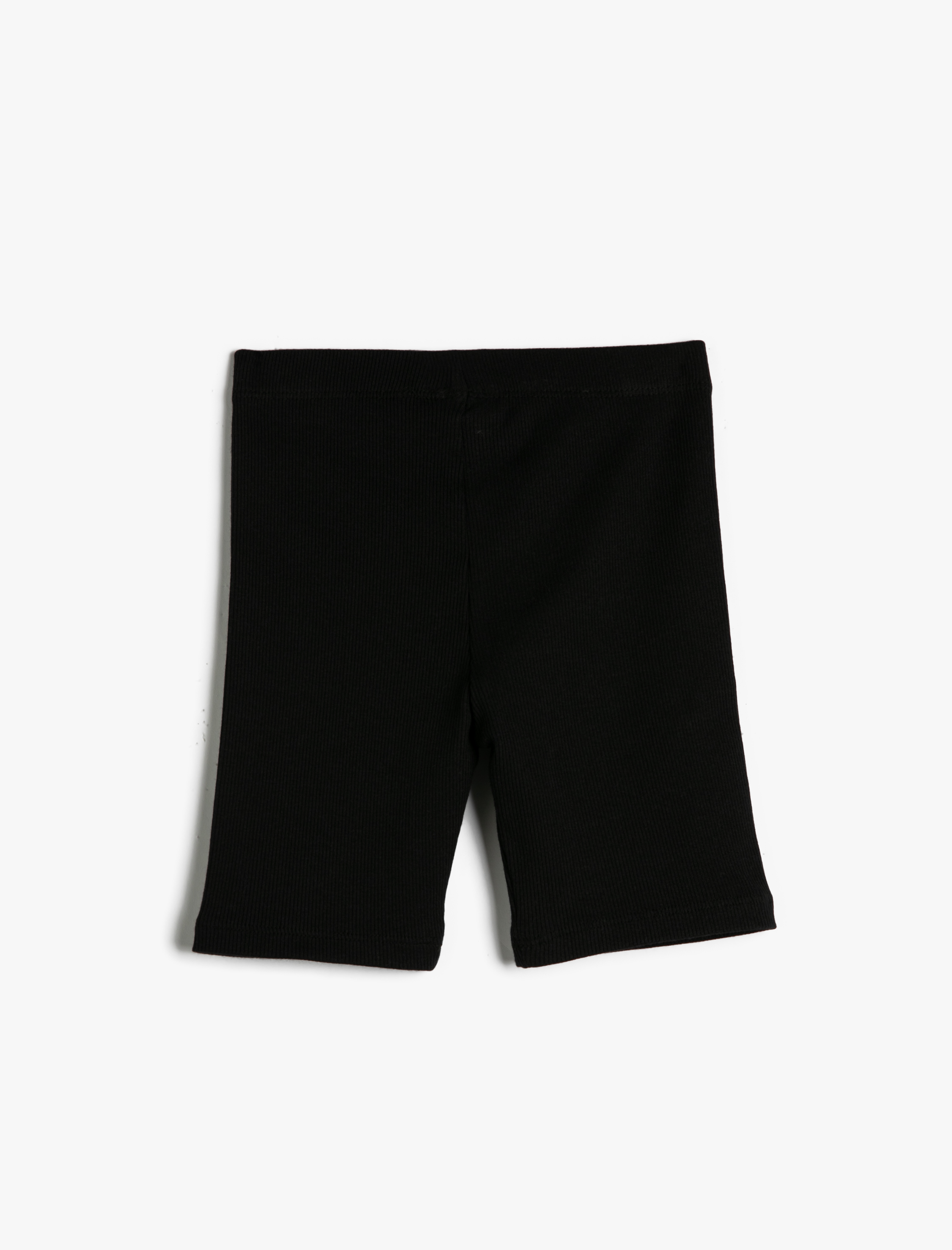  Kız Çocuk Tayt Bermuda Beli Lastikli Fitilli Pamuklu