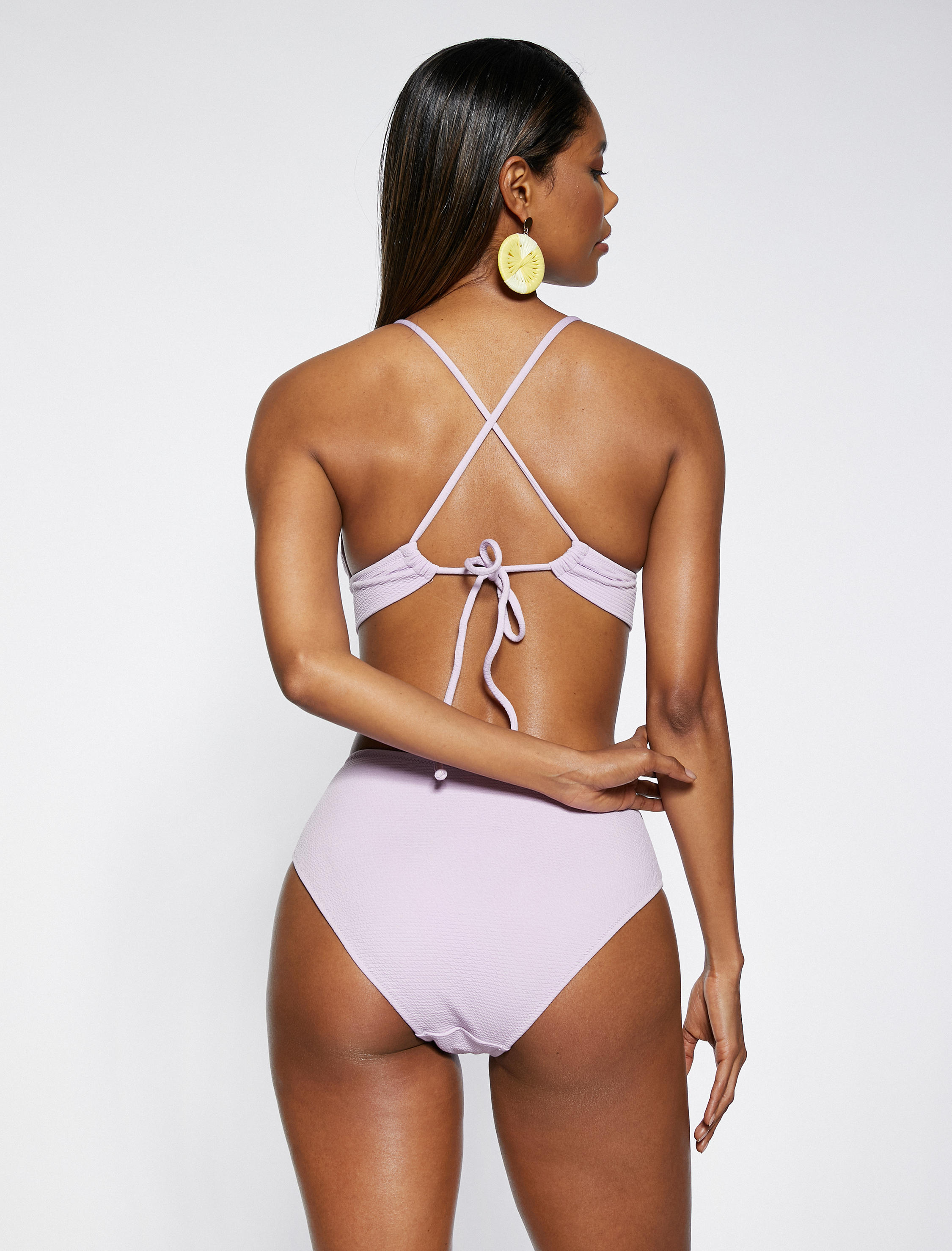   Bikini Üstü Bralet Çapraz Askılı Kaplı