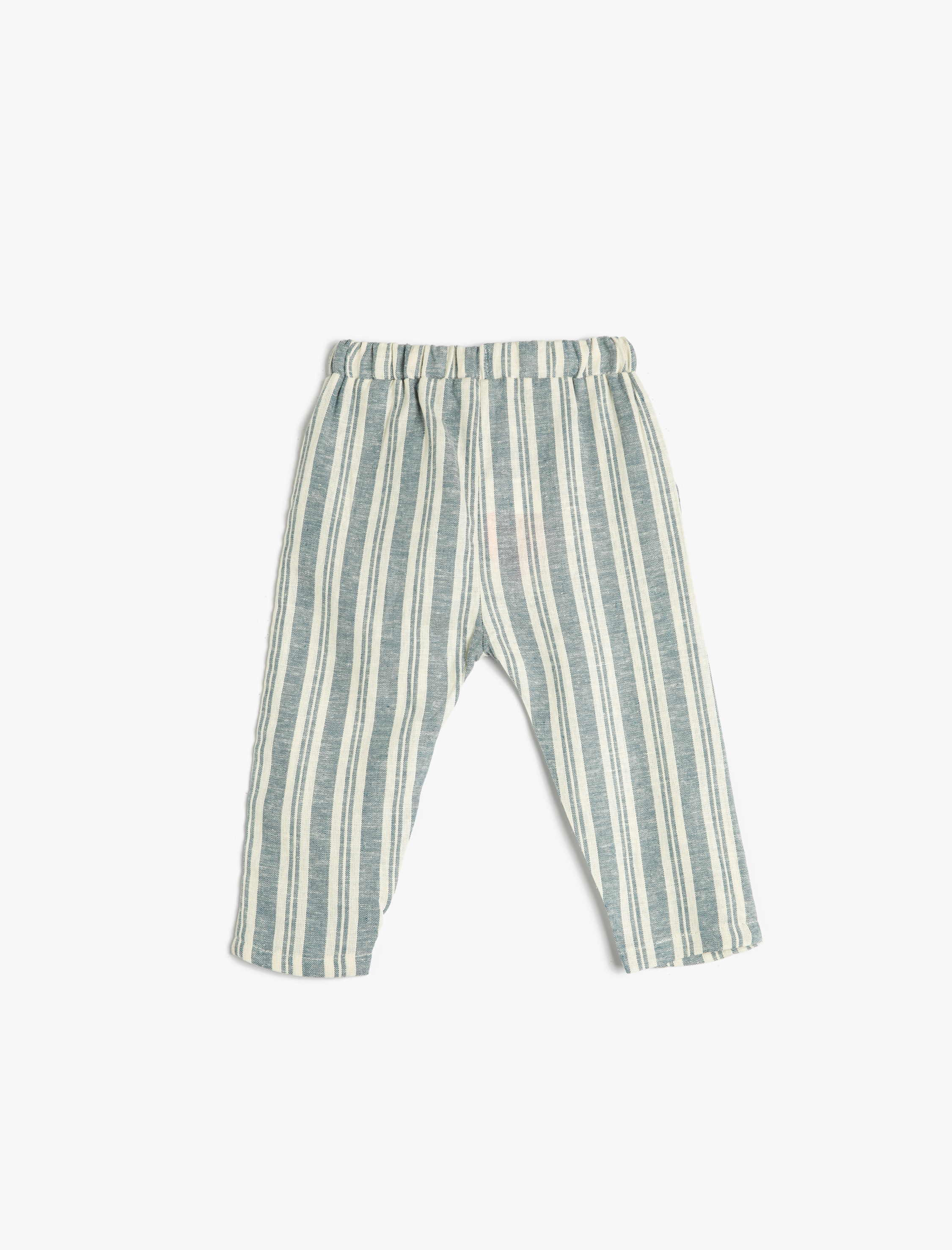  Erkek Bebek Keten Pantolon Beli Bağlamalı Cepli