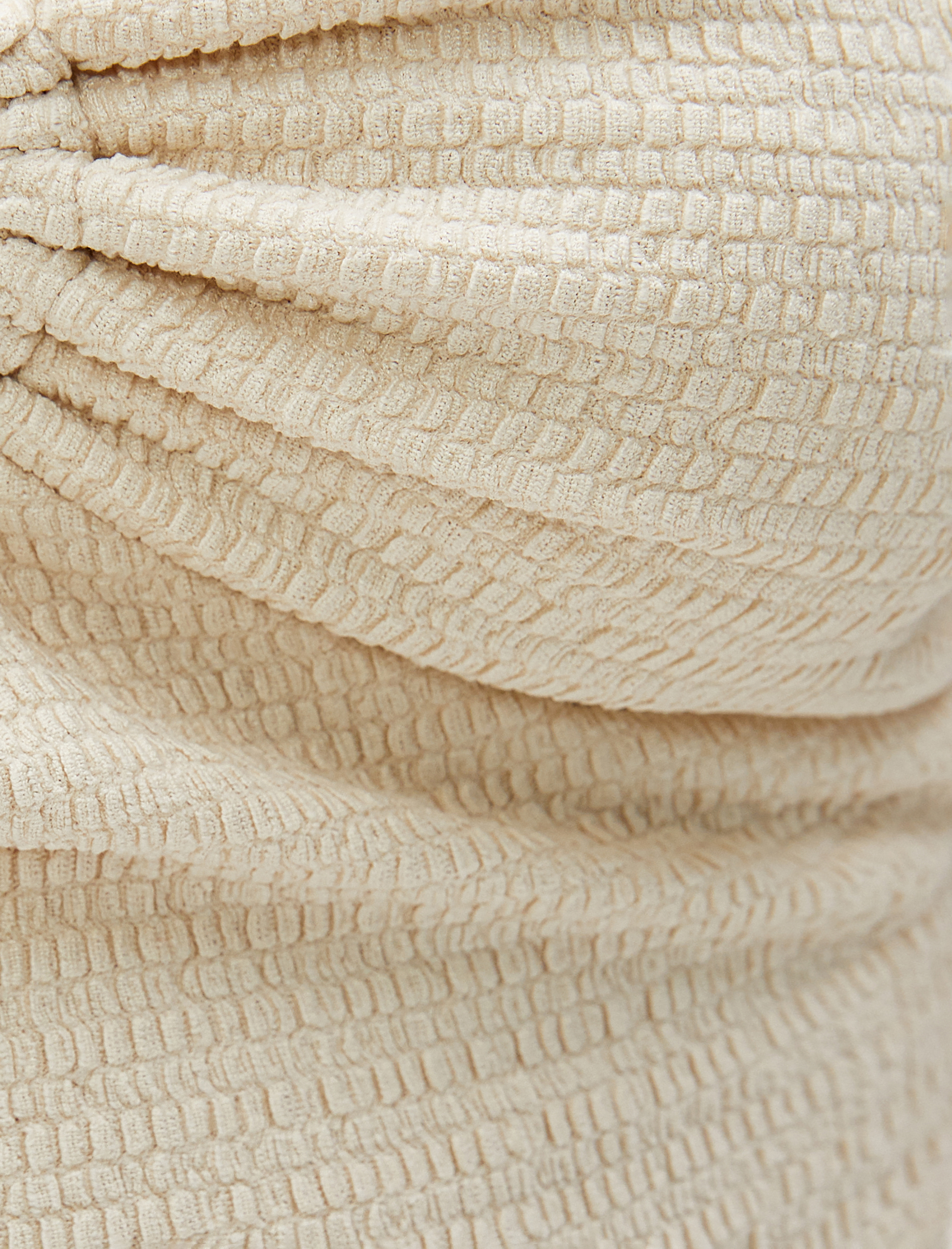   Crop Atlet Dokulu Pencere Detaylı İnce Askılı Bürümcük