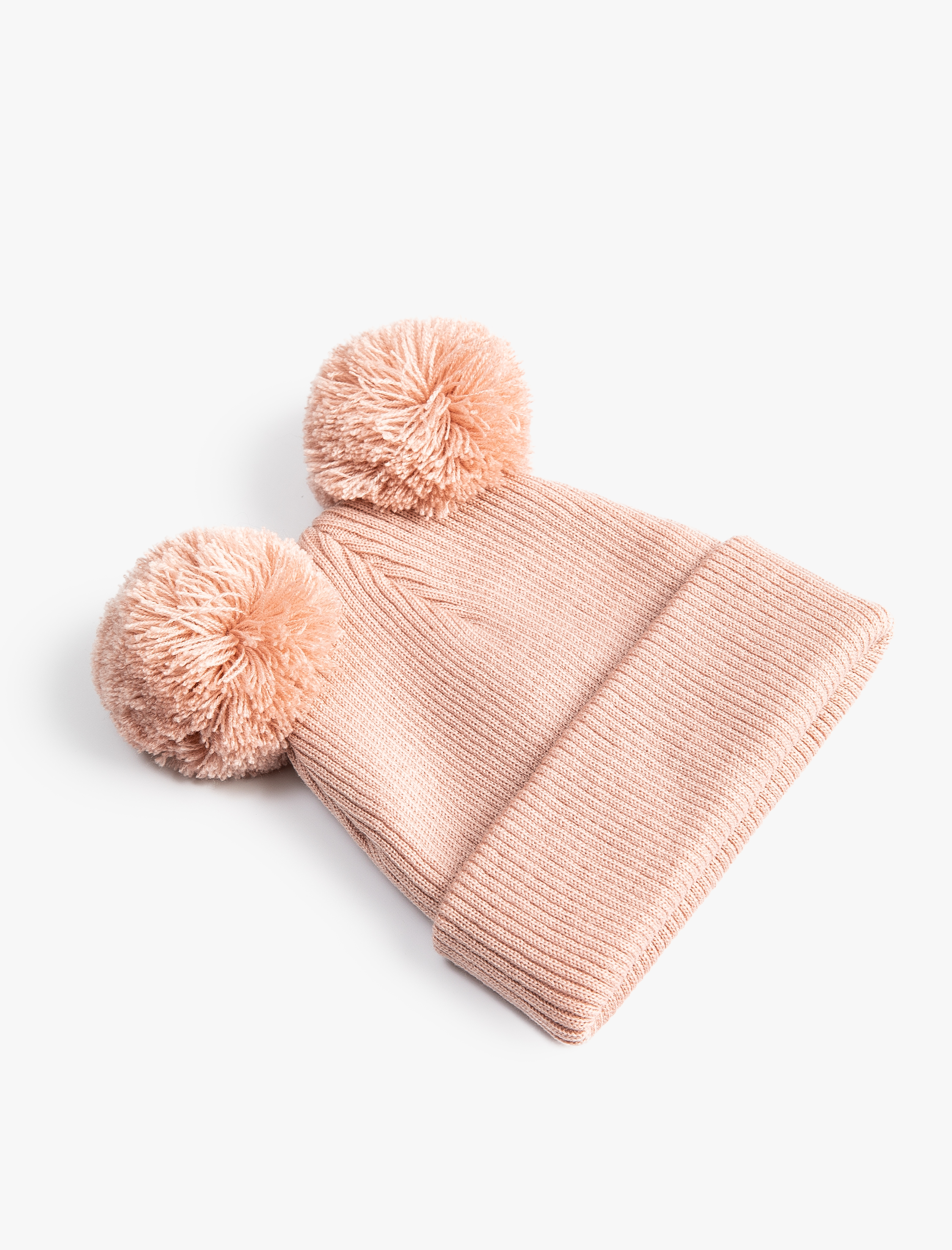  Kız Bebek Ponponlu Triko Bere