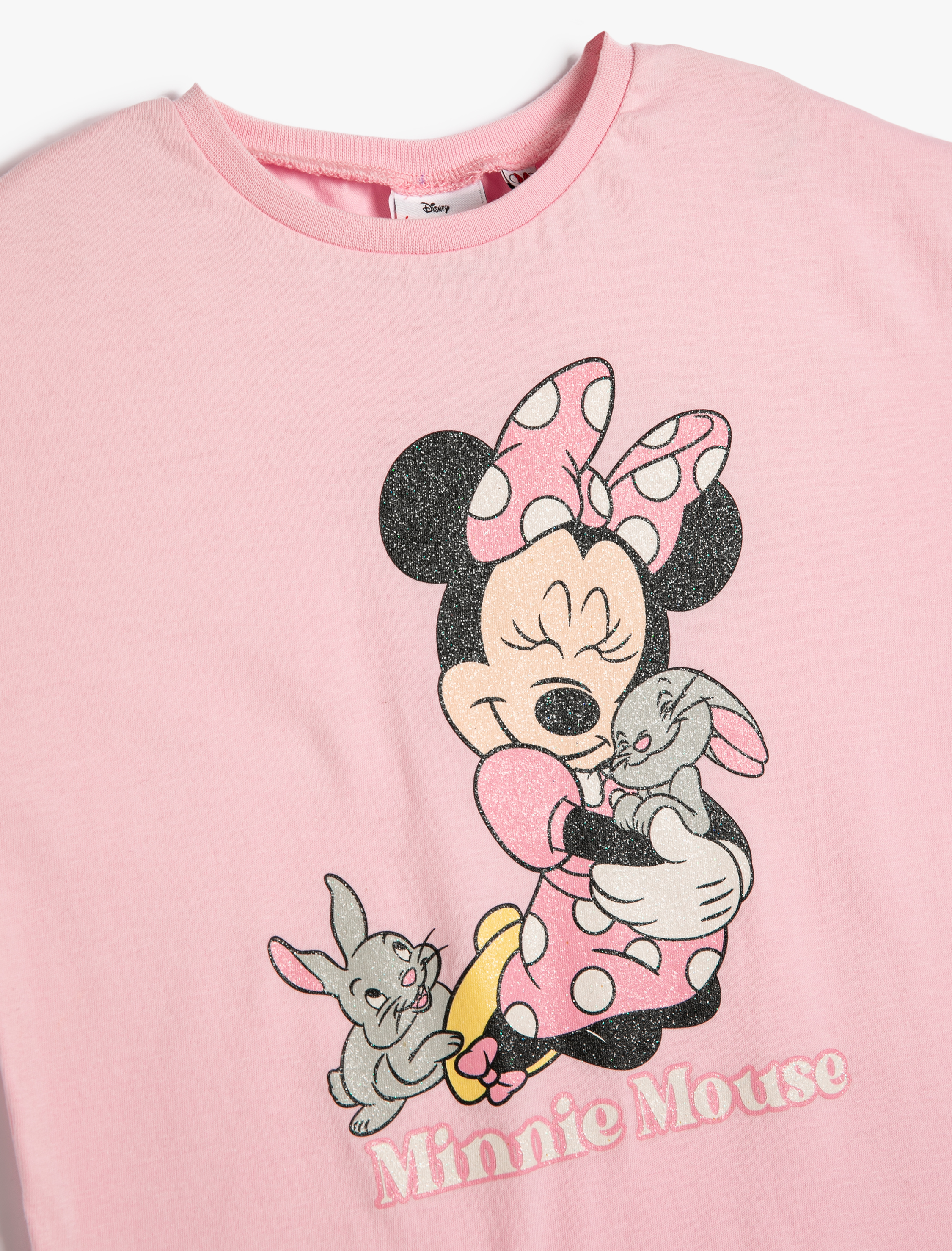  Kız Bebek Minnie Mouse Tişört Lisanslı Pamuklu