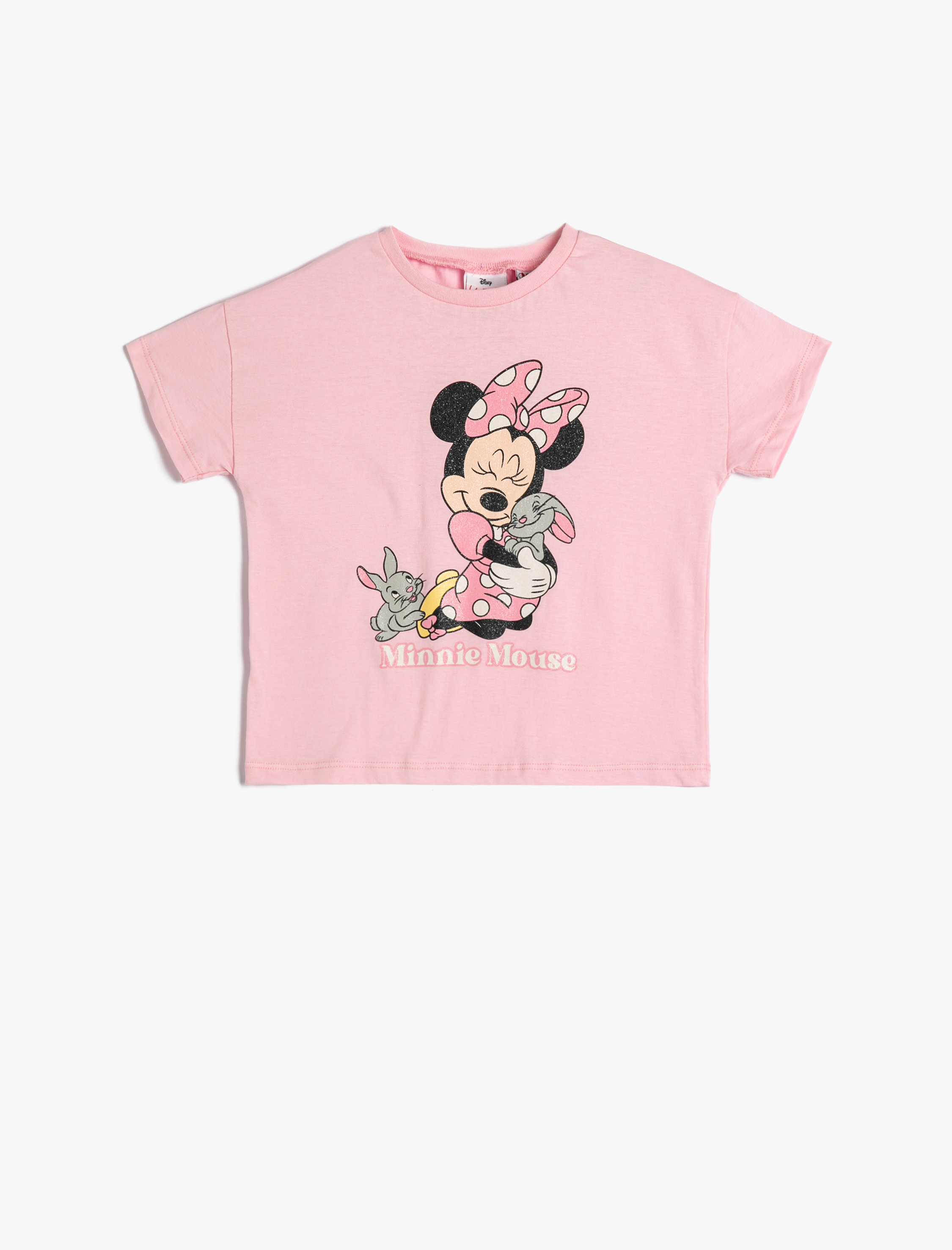  Kız Bebek Minnie Mouse Tişört Lisanslı Pamuklu