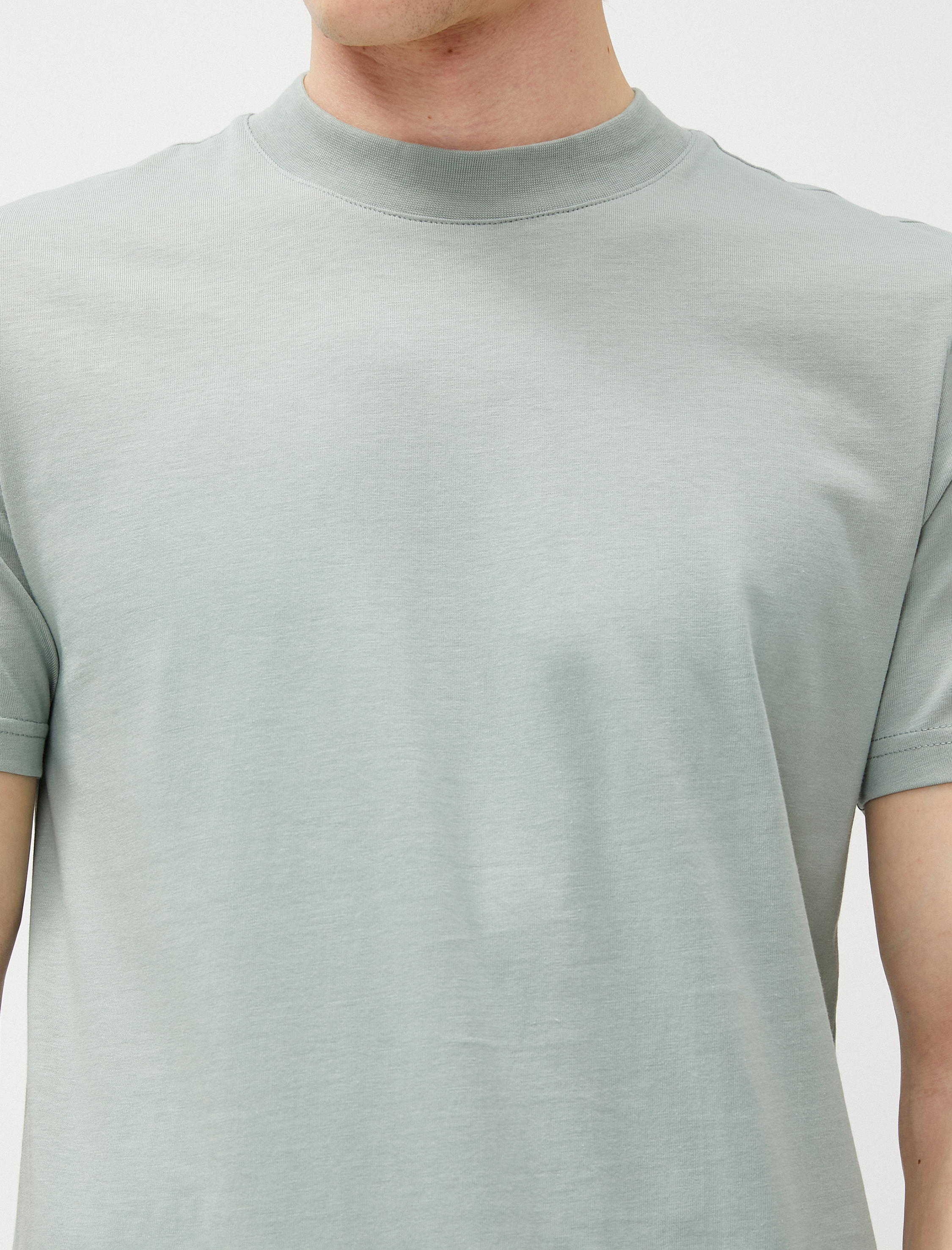   Basic Tişört Bisiklet Yaka Dar Kesim Kısa Kollu Pamuklu