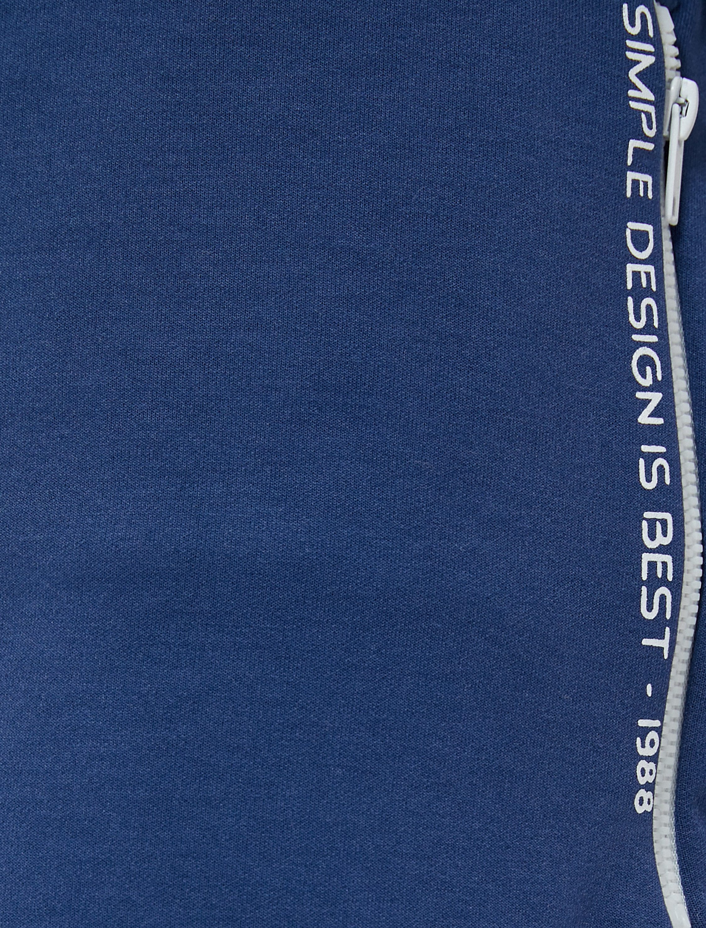   Bermuda Şort Slogan Baskılı Beli Bağcıklı Fermuar Cepli Dar Kesim