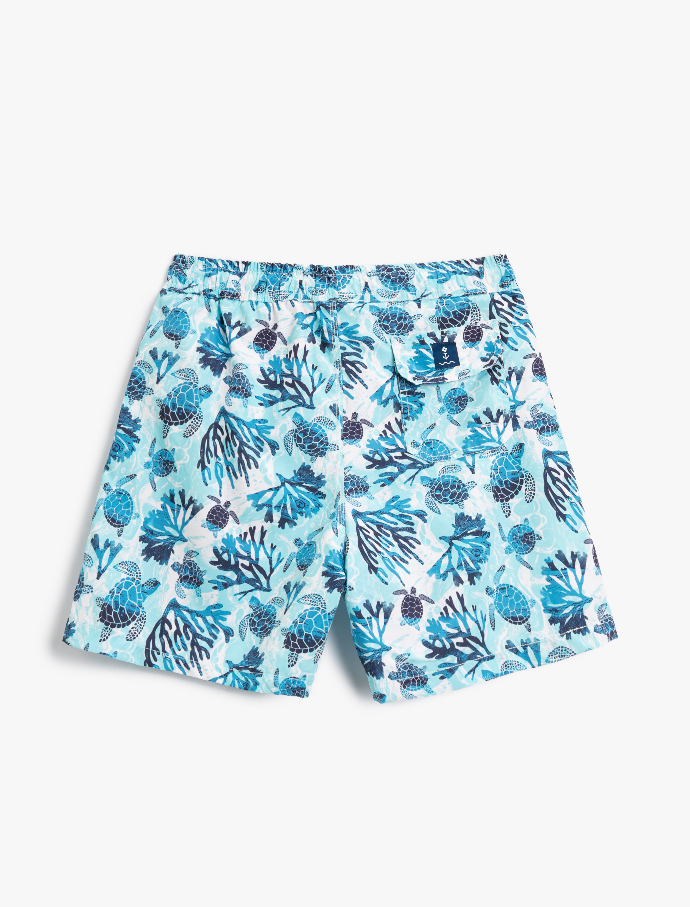   Deniz Şortu Beli Bağcıklı Cep Detaylı