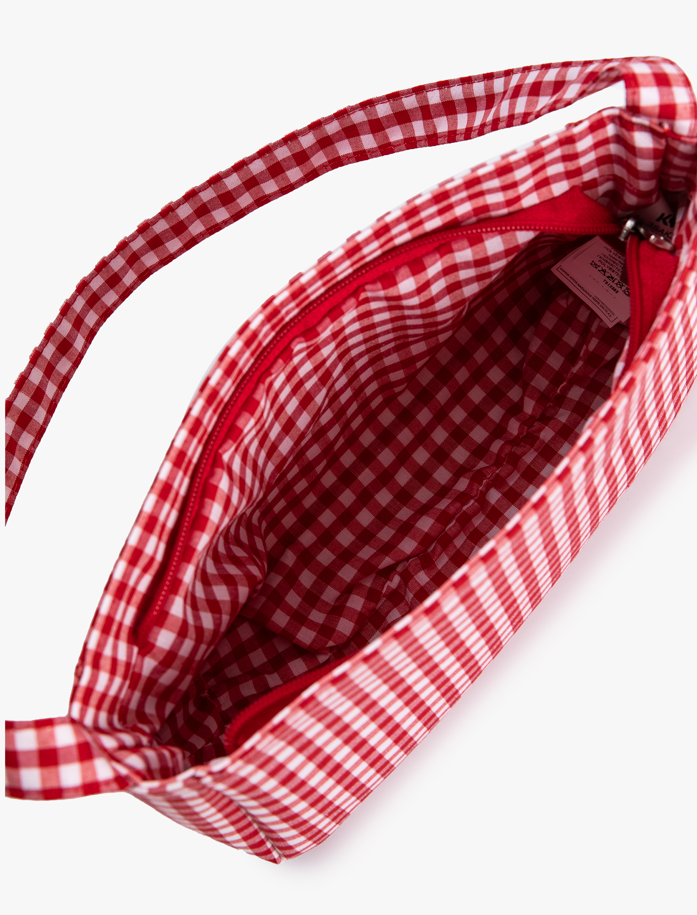  Kadın Baget Çanta Pötikareli Tutma Saplı Fermuarlı