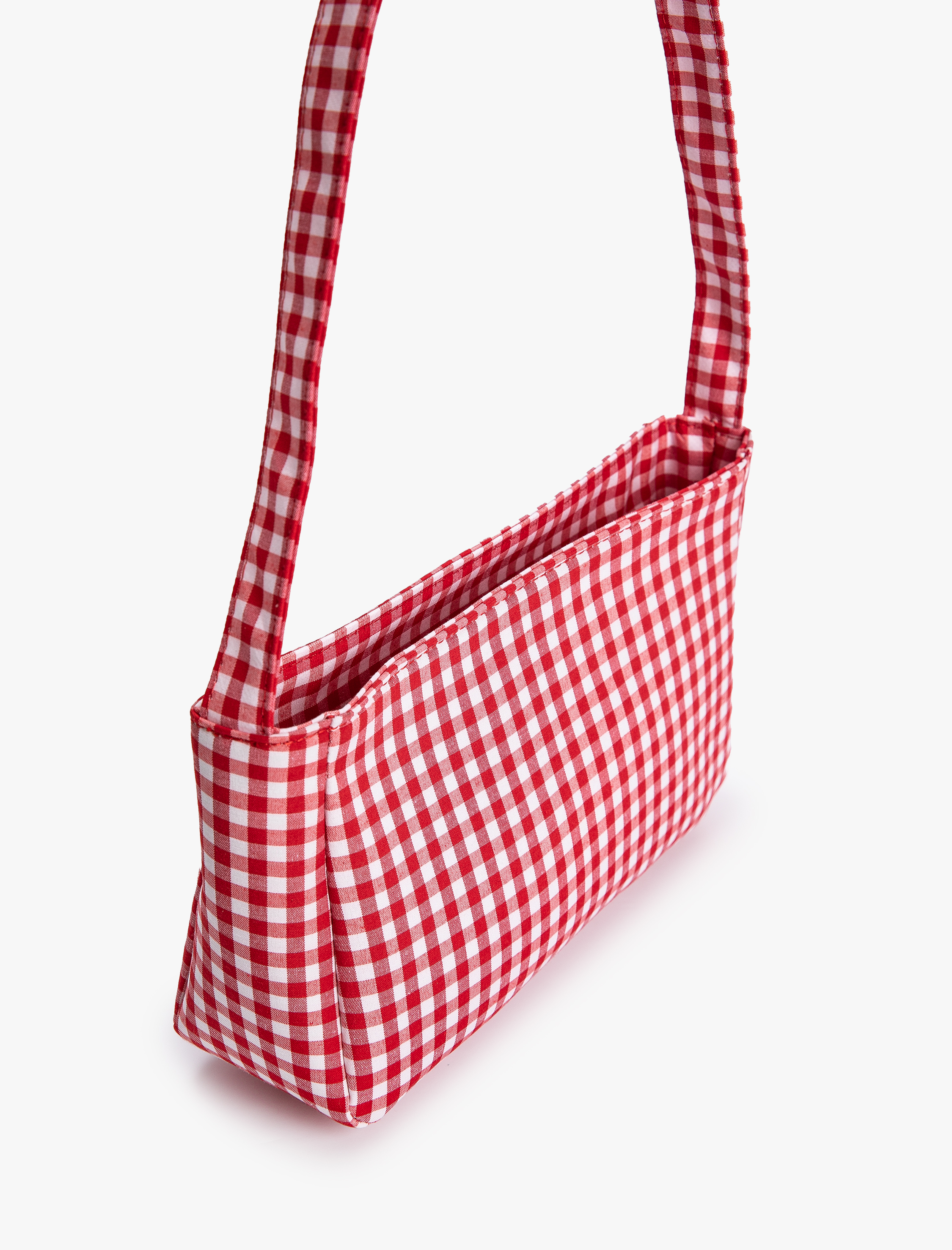  Kadın Baget Çanta Pötikareli Tutma Saplı Fermuarlı