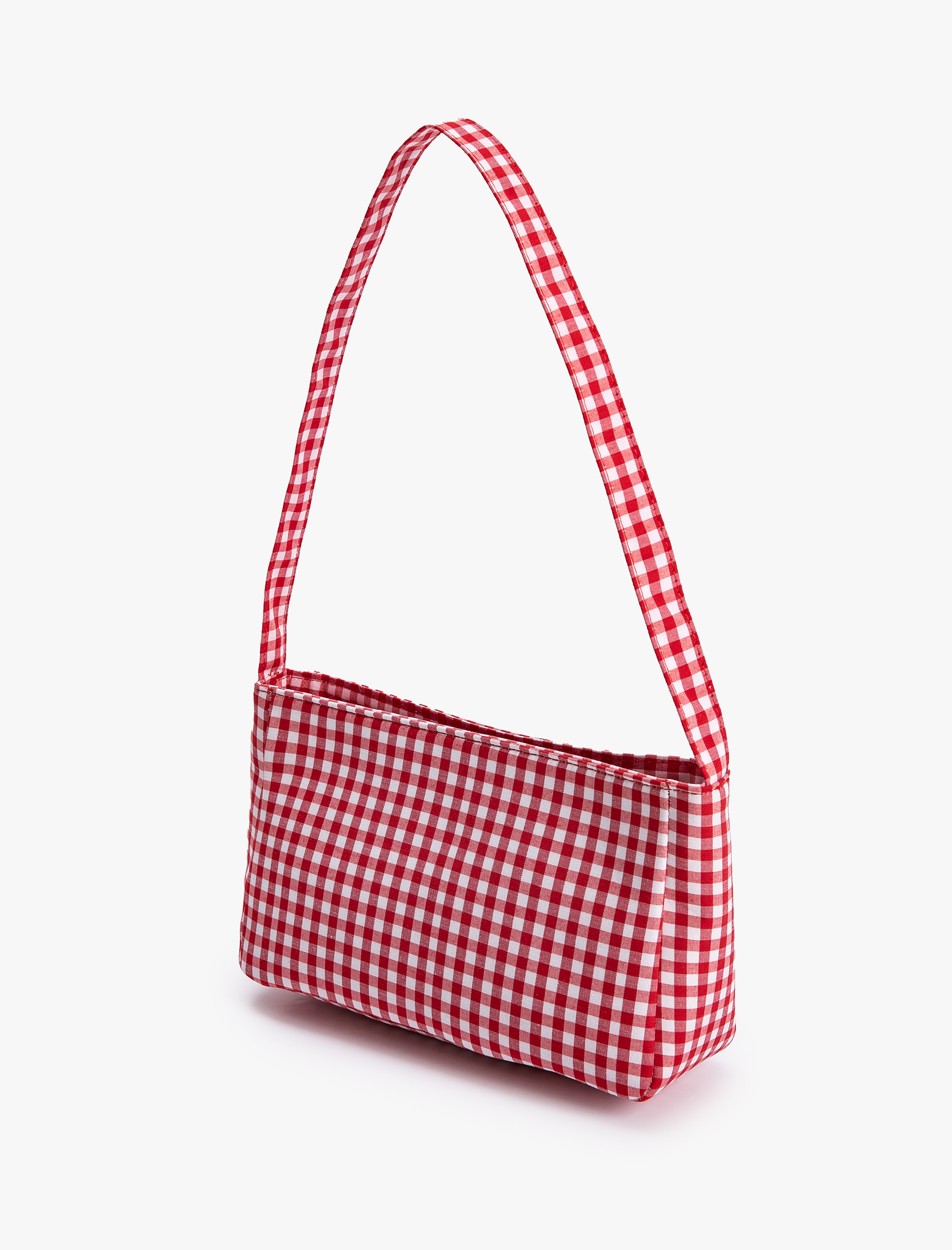  Kadın Baget Çanta Pötikareli Tutma Saplı Fermuarlı