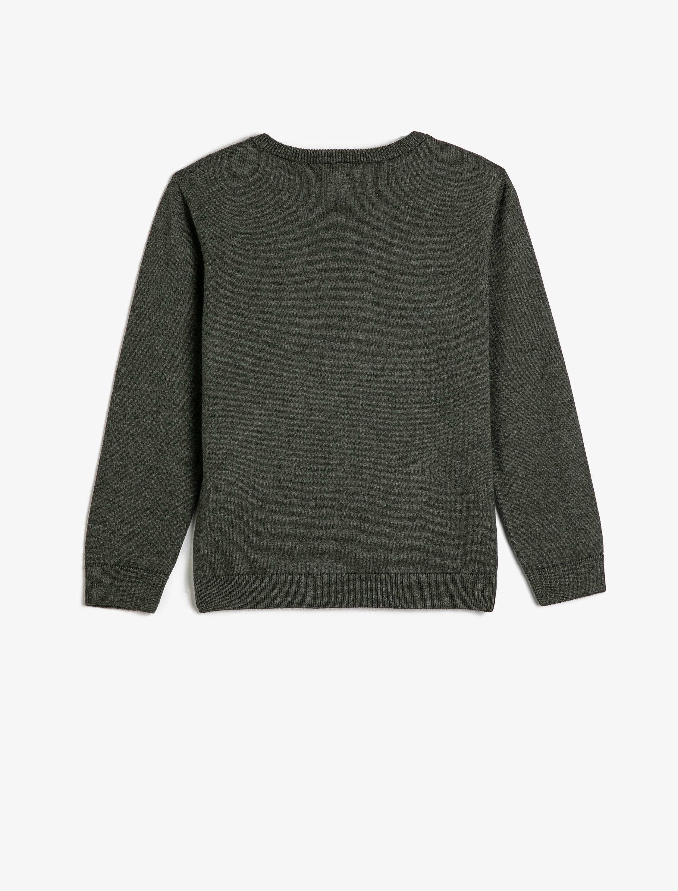  Erkek Çocuk Basic Kazak V Yaka Uzun Kollu Pamuklu