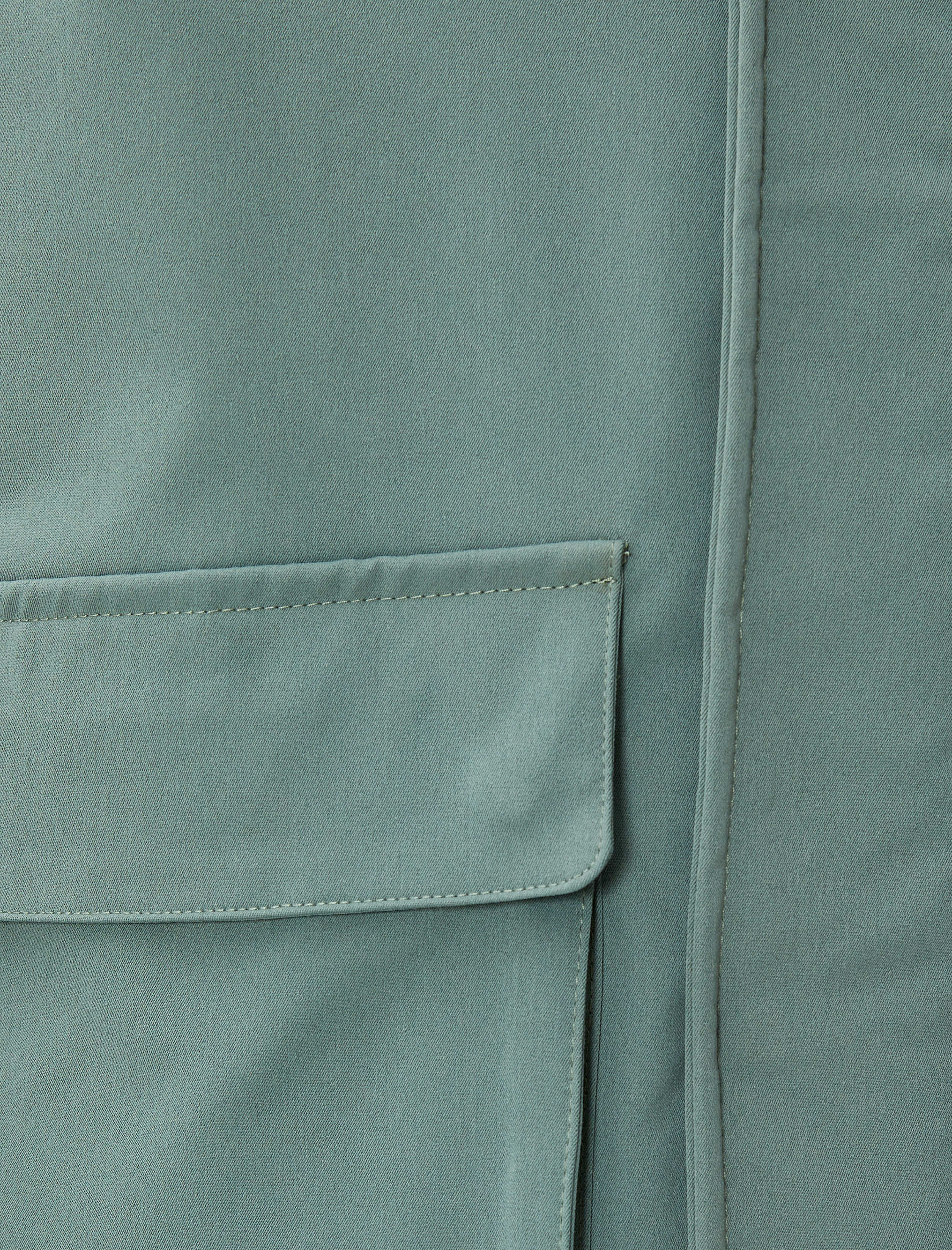   Cep Detaylı Ceket Fermuarlı Peluş Yakalı