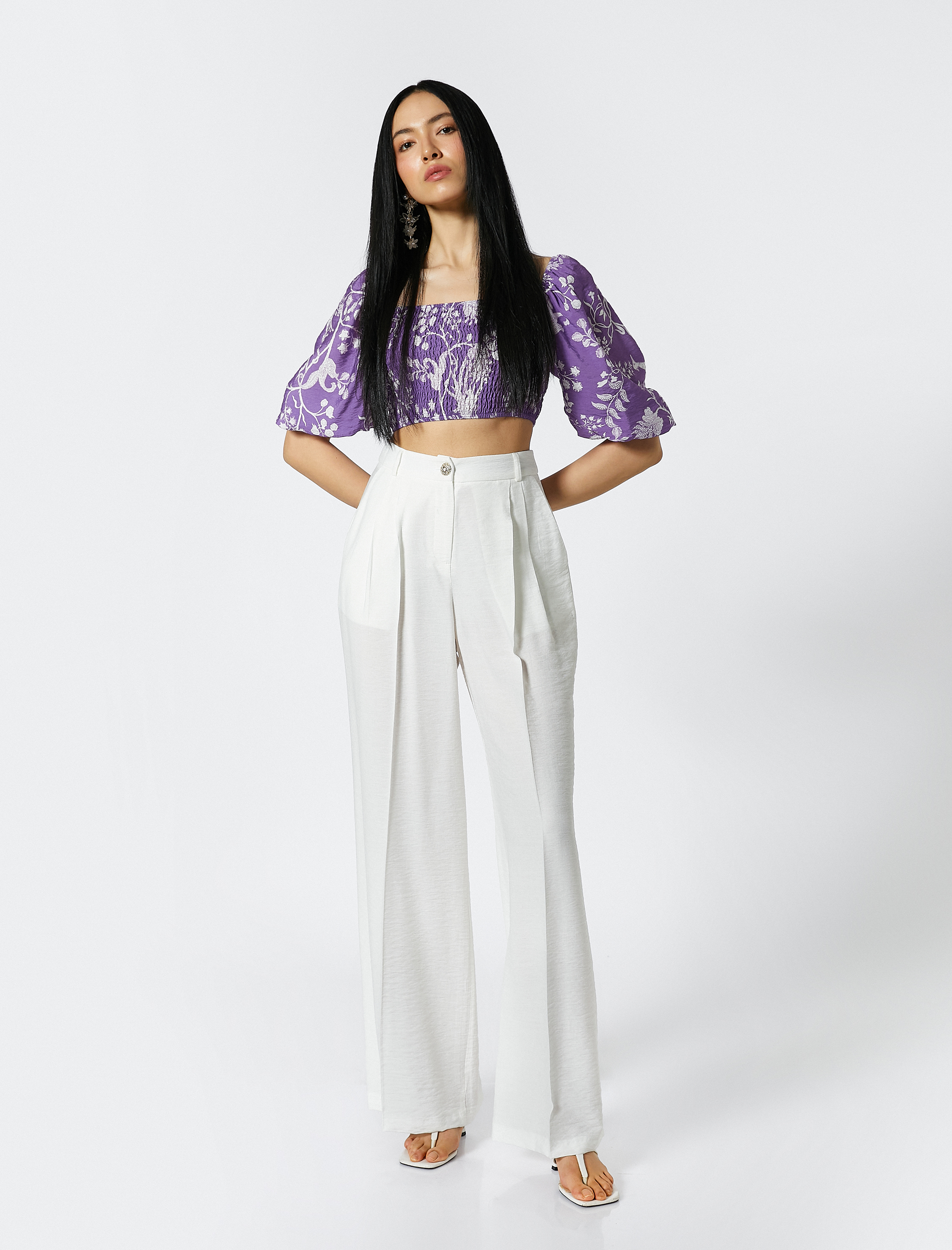   Crop Bluz Gipeli Balon Kol