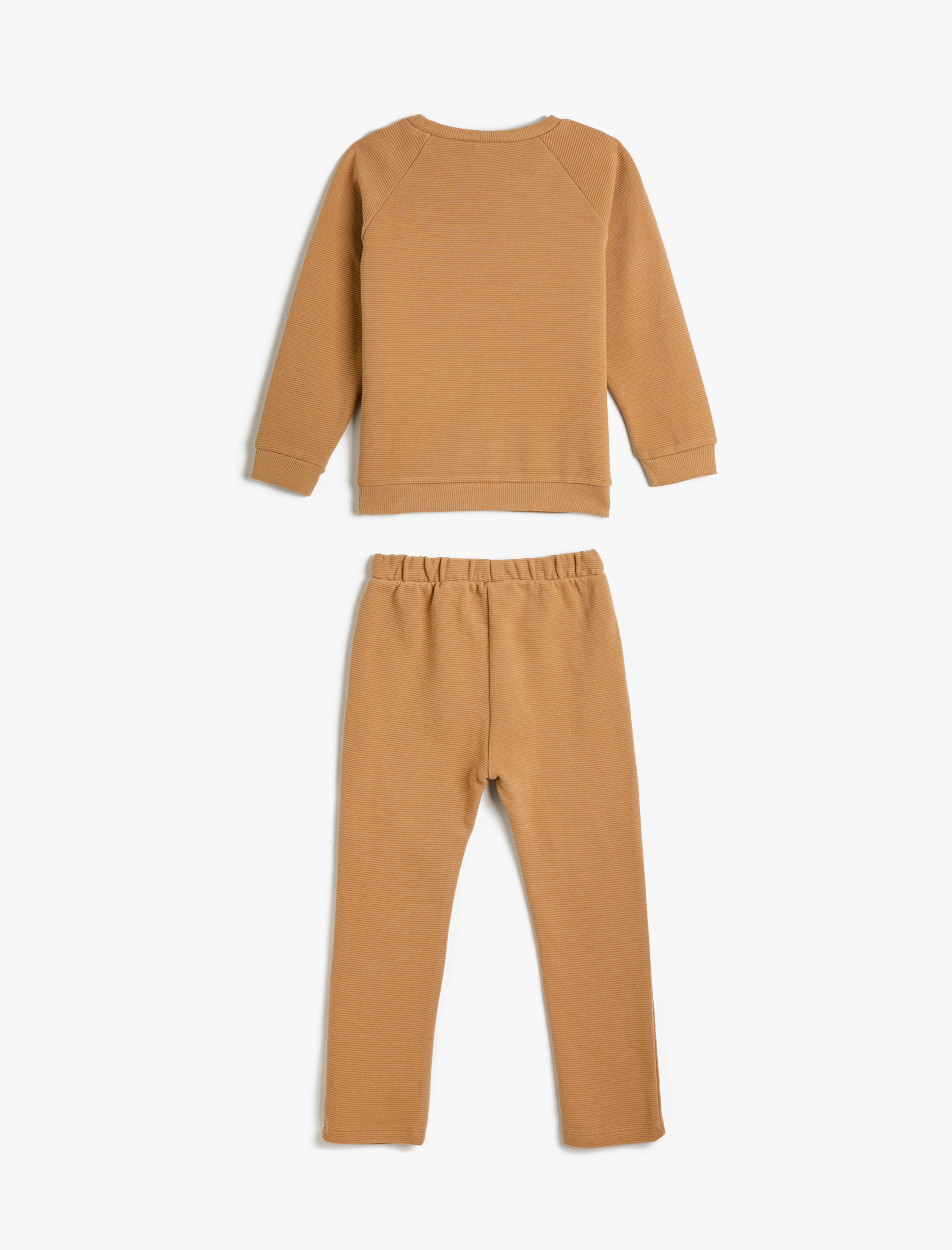  Erkek Bebek Eşofman Takımı 2'li Basic Pamuklu Sweatshirt ve Eşofman Altı