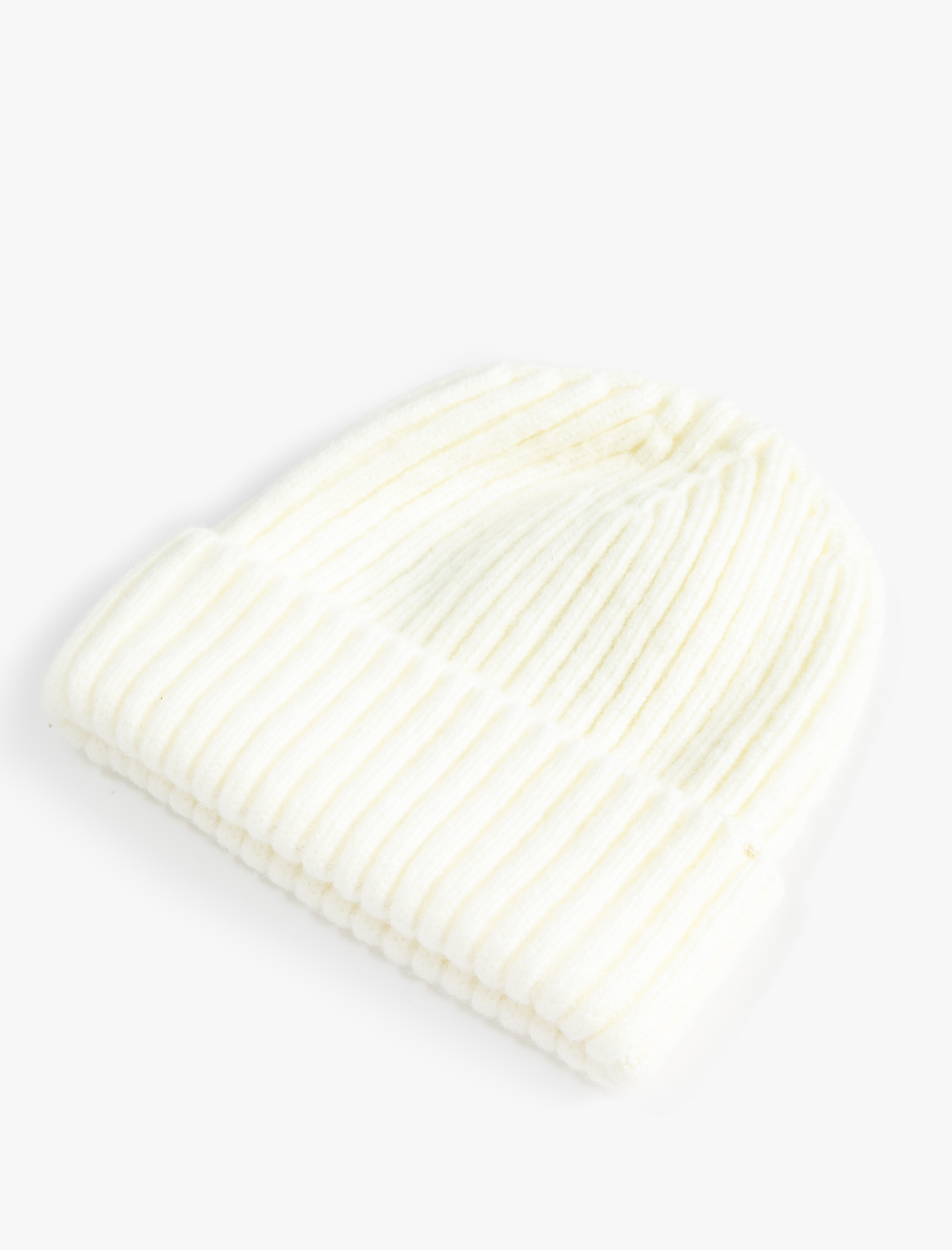 Erkek Basic Örgü Bere Dokulu Katlama Detaylı