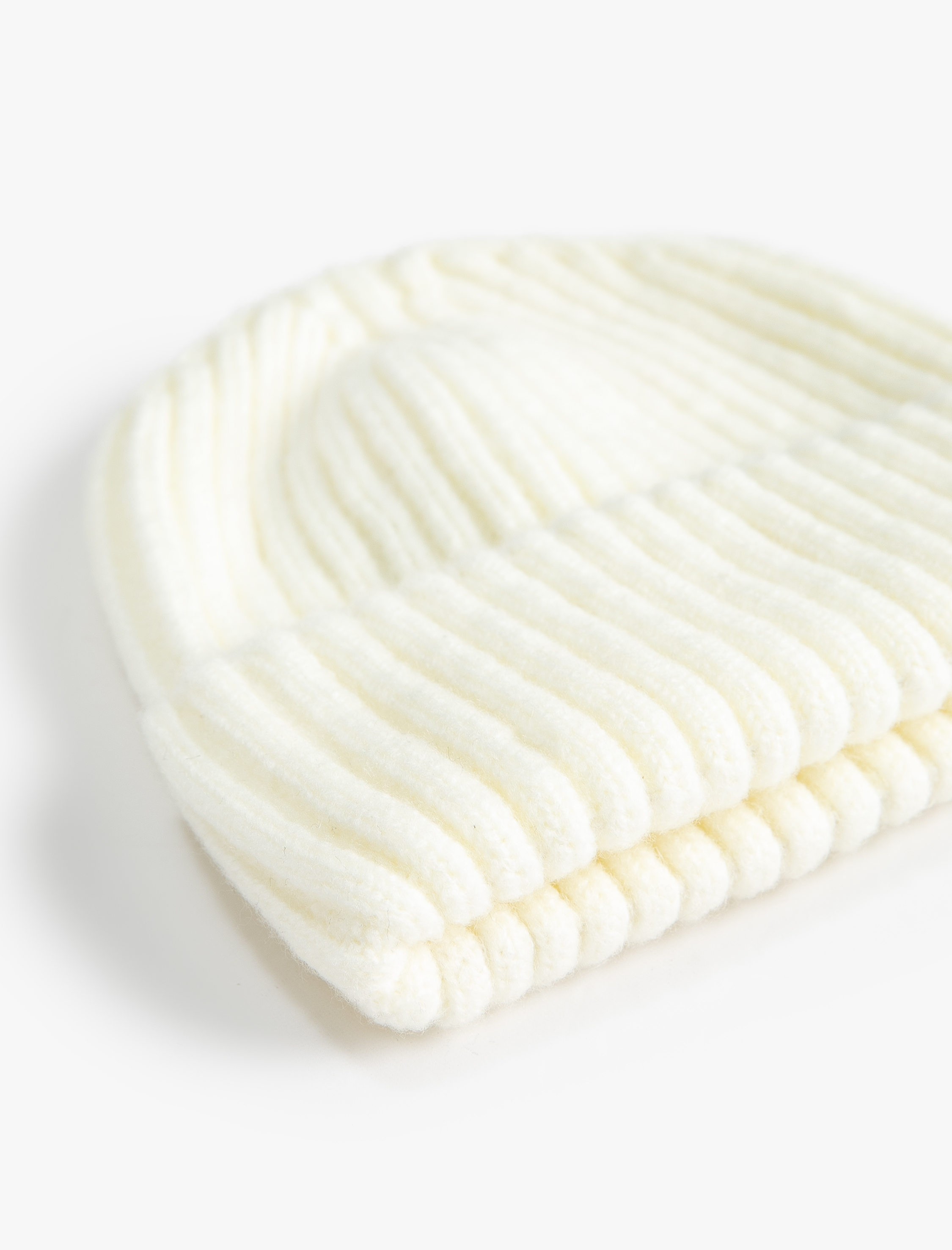 Erkek Basic Örgü Bere Dokulu Katlama Detaylı