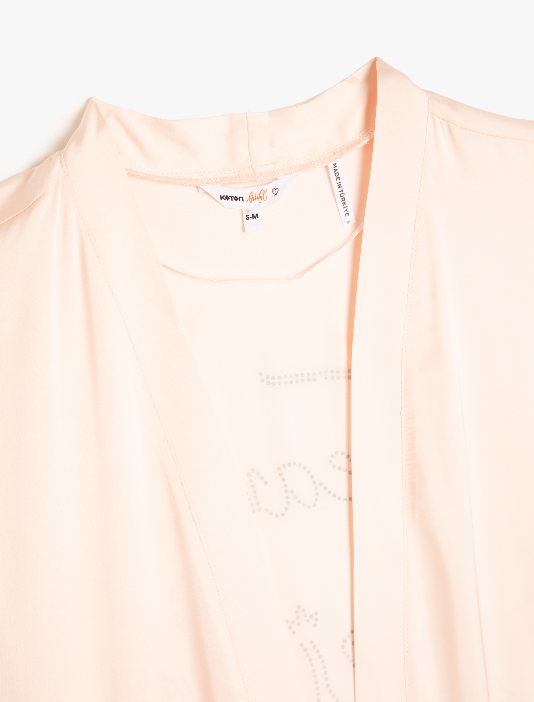   Bride Sabahlık Saten Kuşaklı Parlak Taşlı