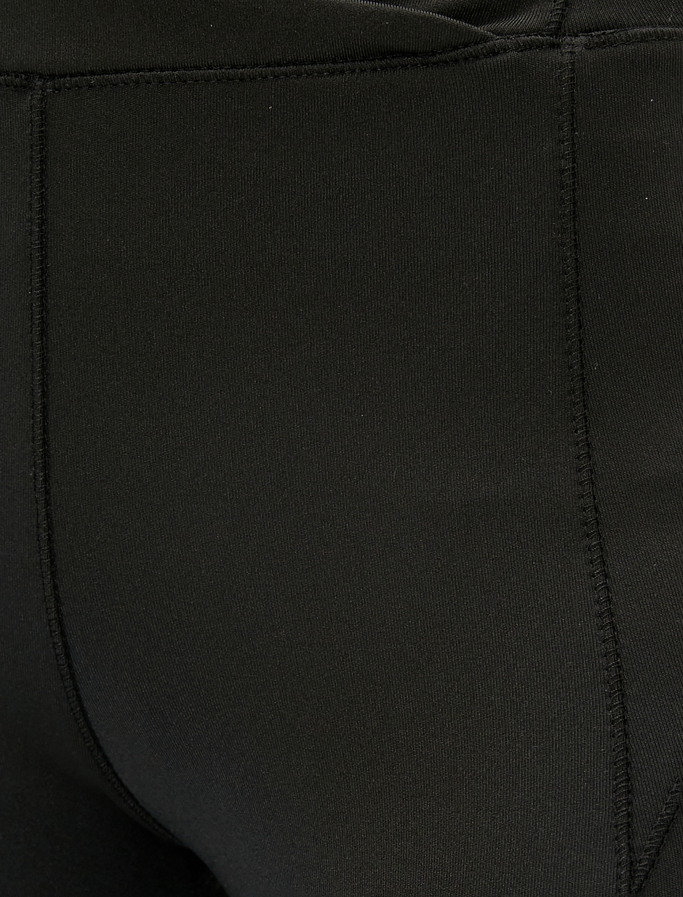   Dikiş Detaylı Spor Tayt Normal Bel