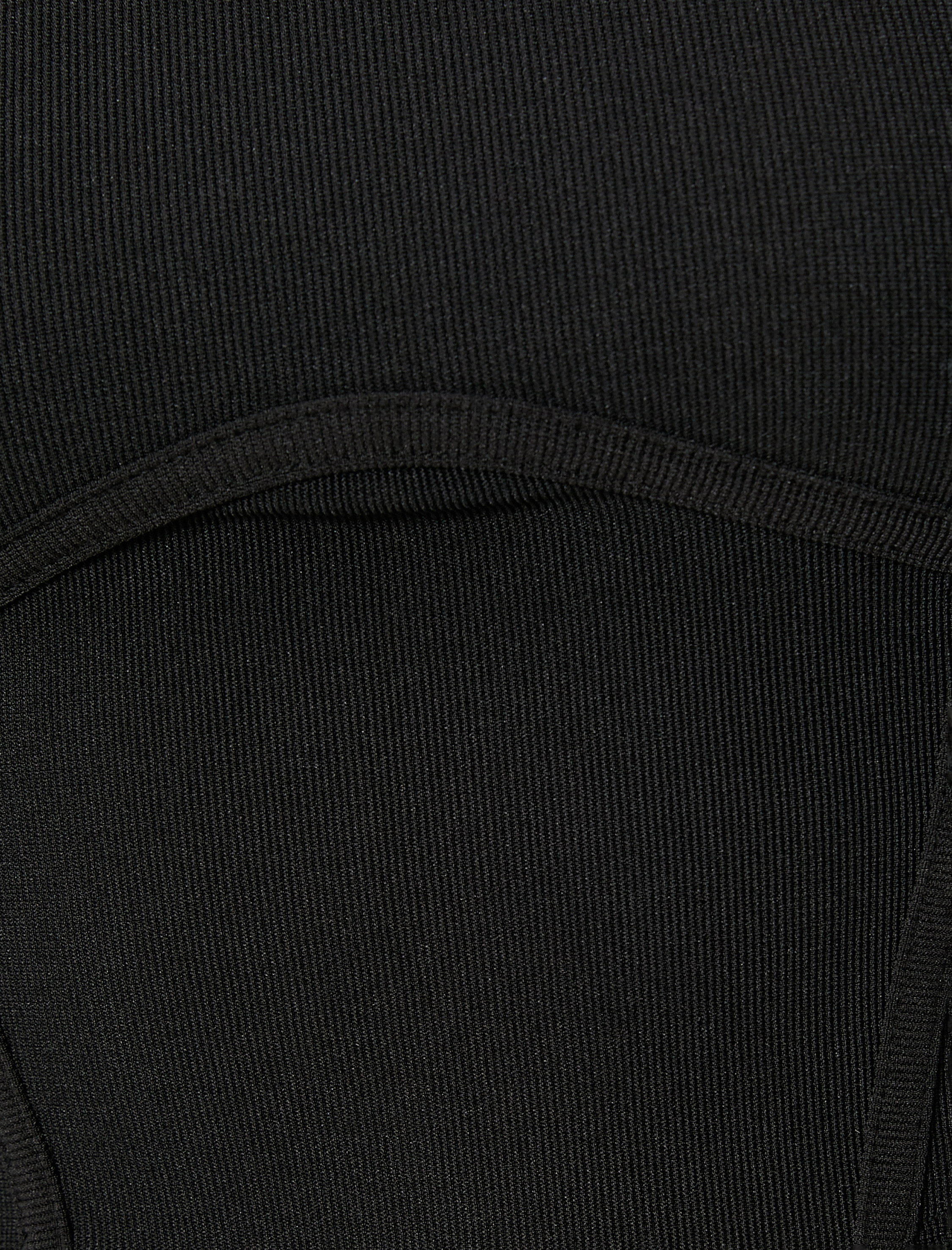   Korse Detaylı Crop Tişört Uzun Kollu