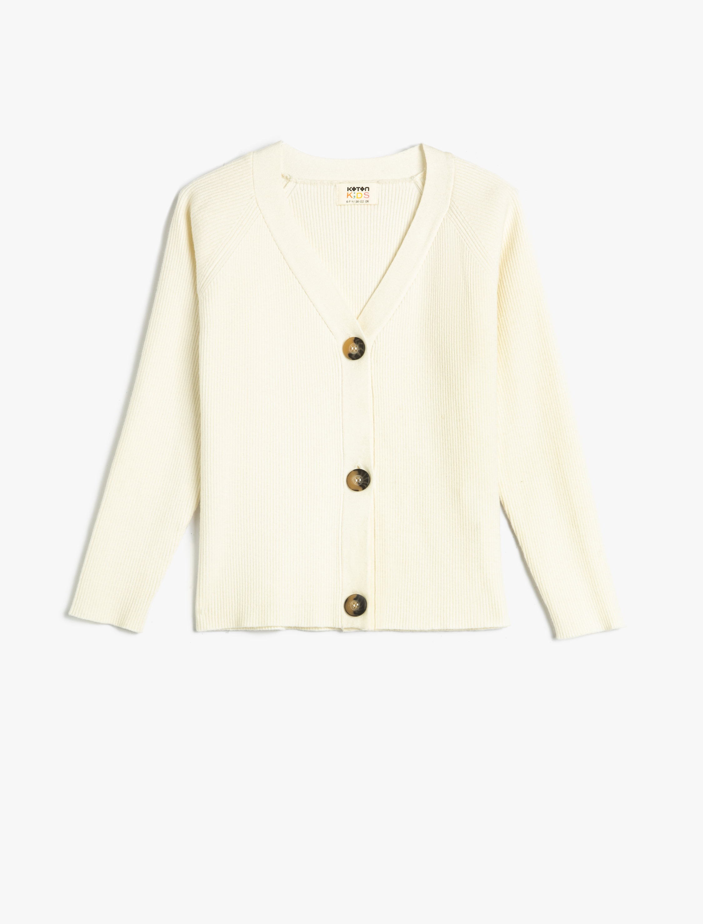  Kız Çocuk Hırka Triko V Yaka Düğmeli Kaşkorse