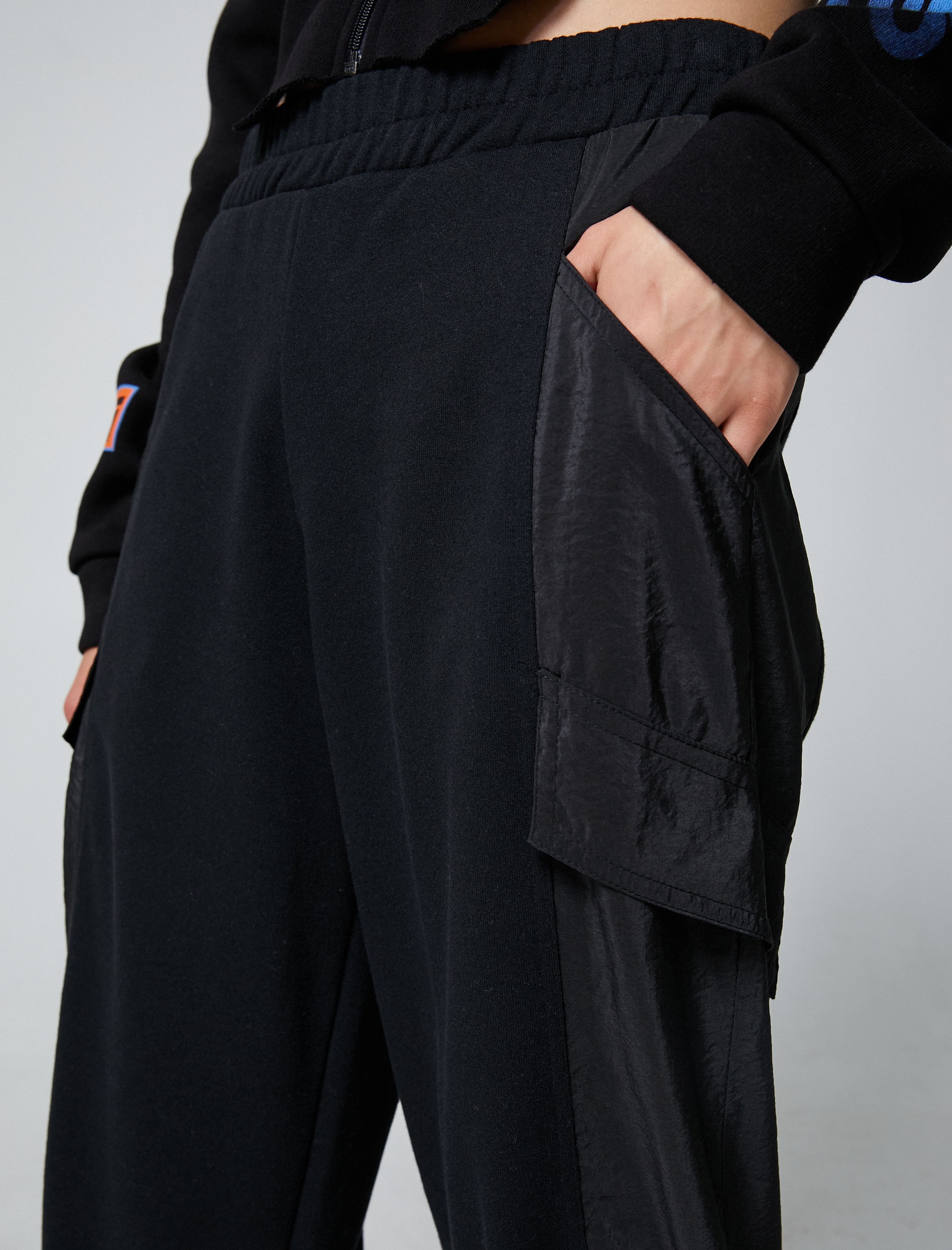   Jogger Eşofman Altı Kargo Cep Detaylı Beli Lastikli