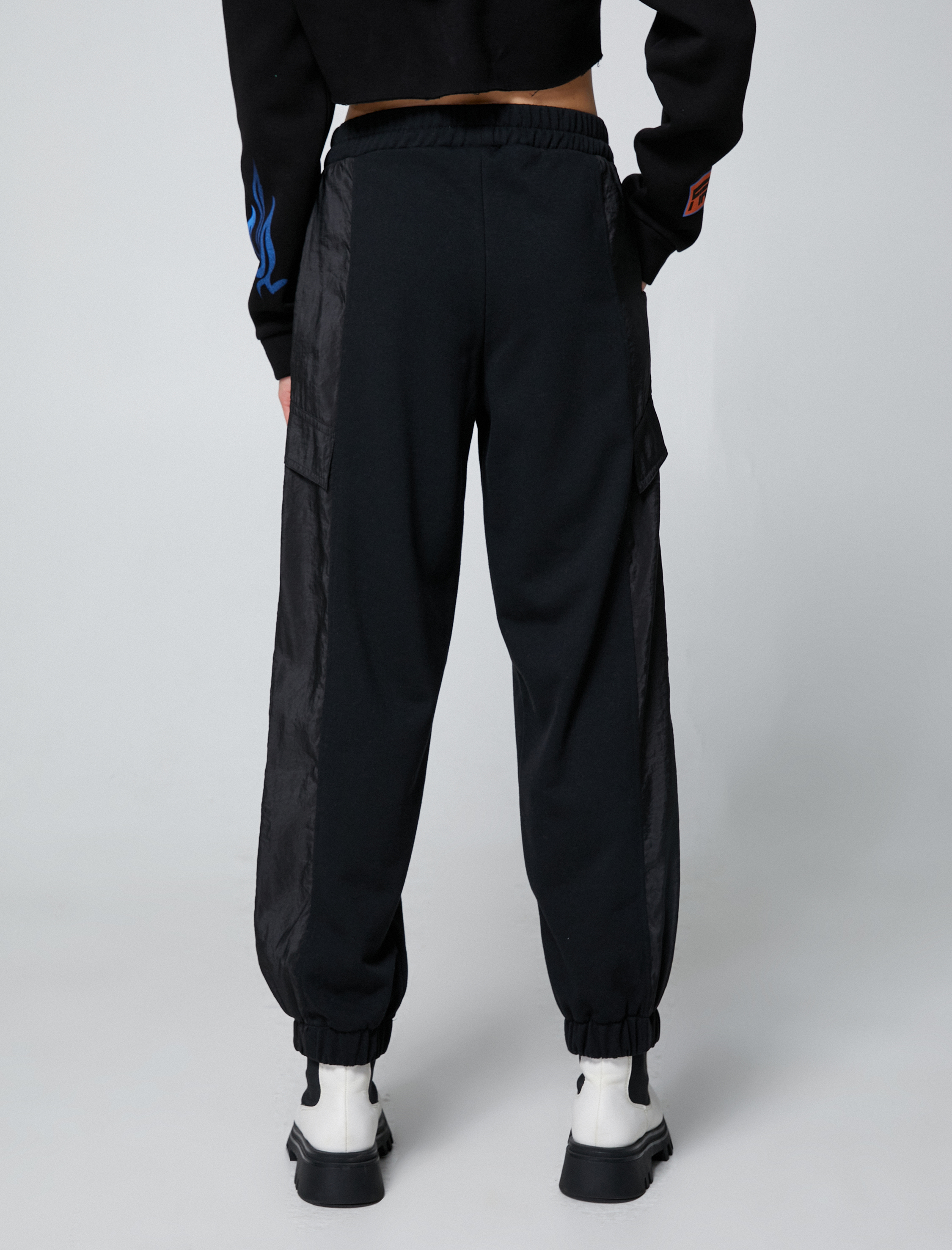   Jogger Eşofman Altı Kargo Cep Detaylı Beli Lastikli