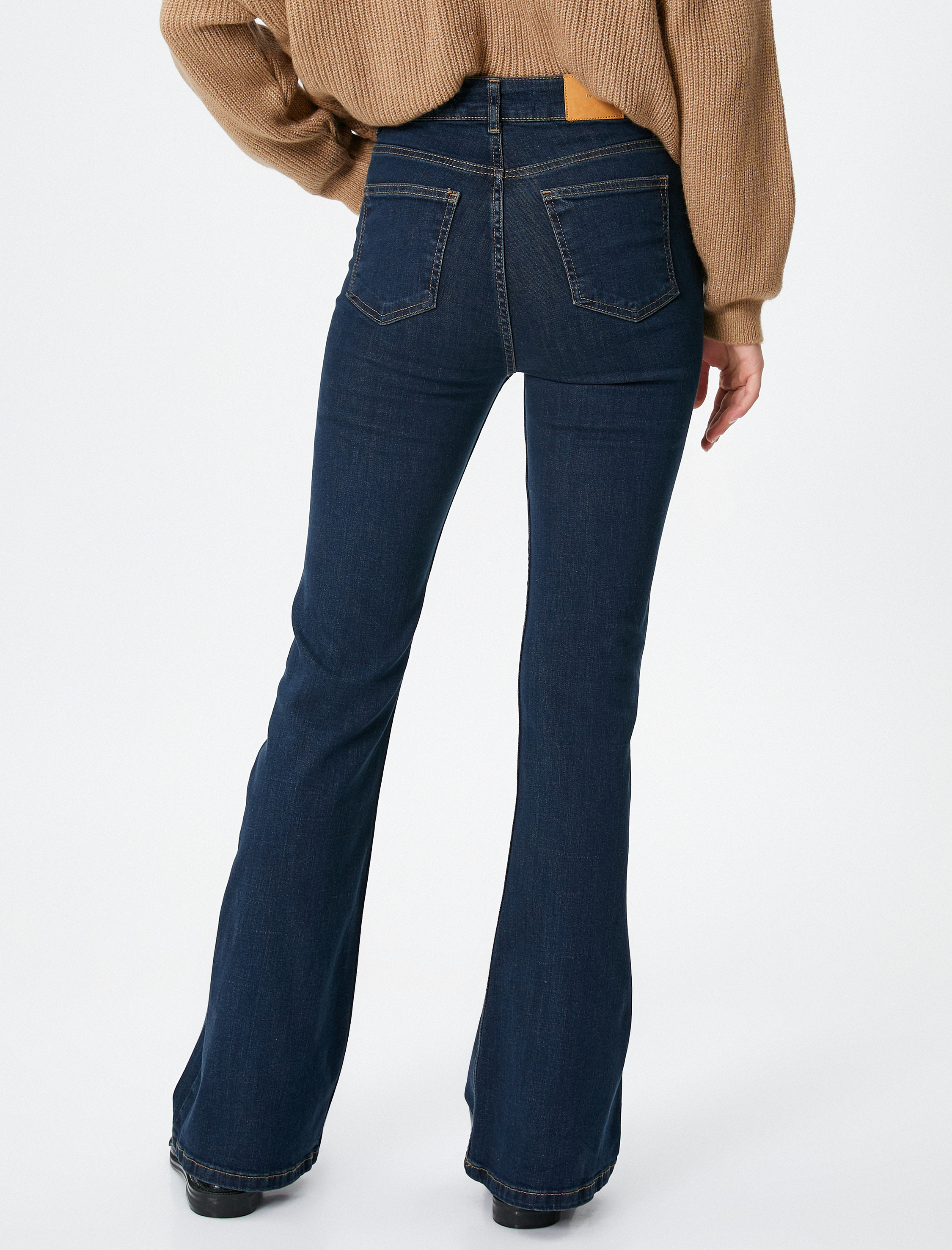   İspanyol Kot Pantolon Normal Bel - Flare Jean