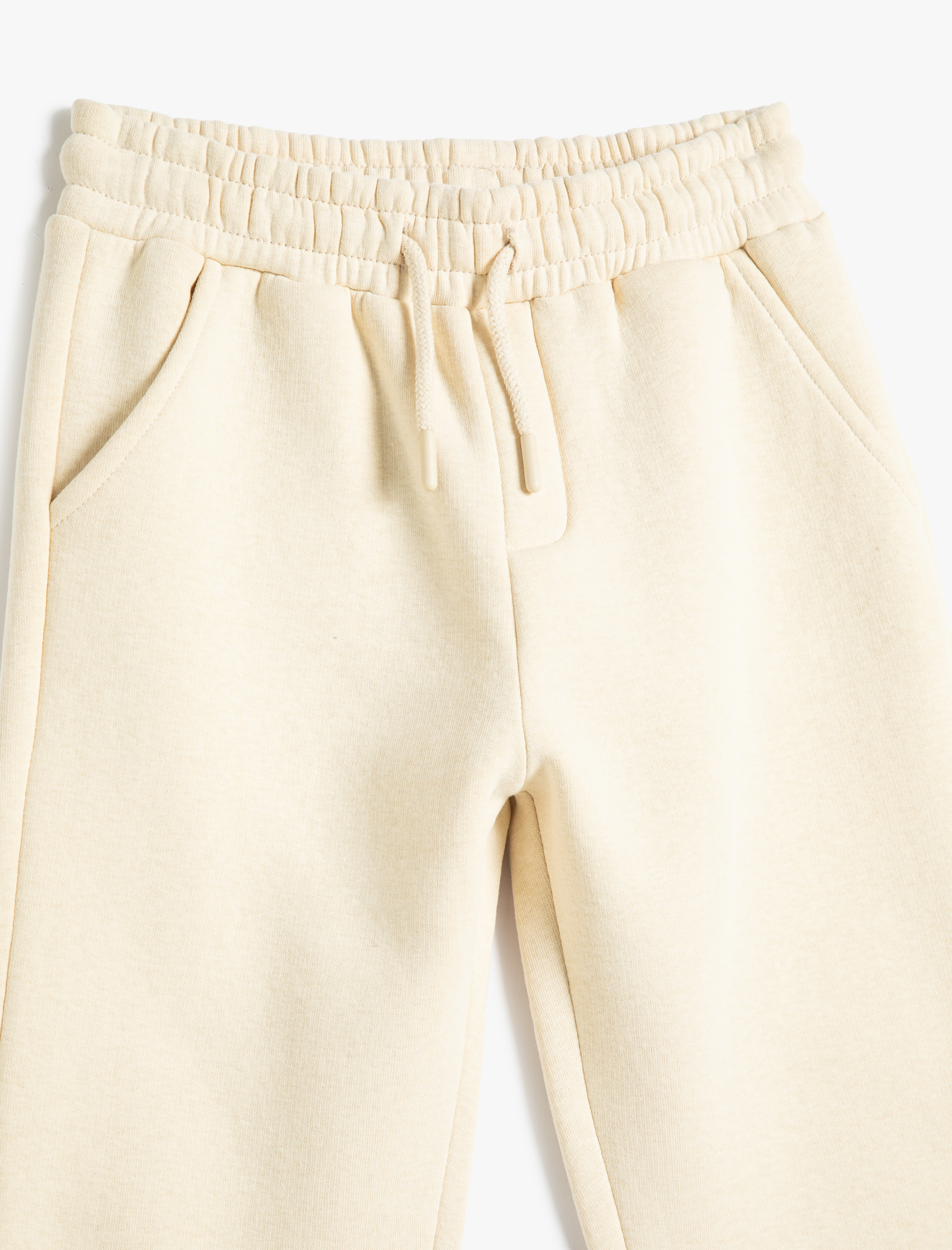  Erkek Çocuk Basic Jogger Eşofman Altı Şardonlu Beli Bağlamalı Cepli