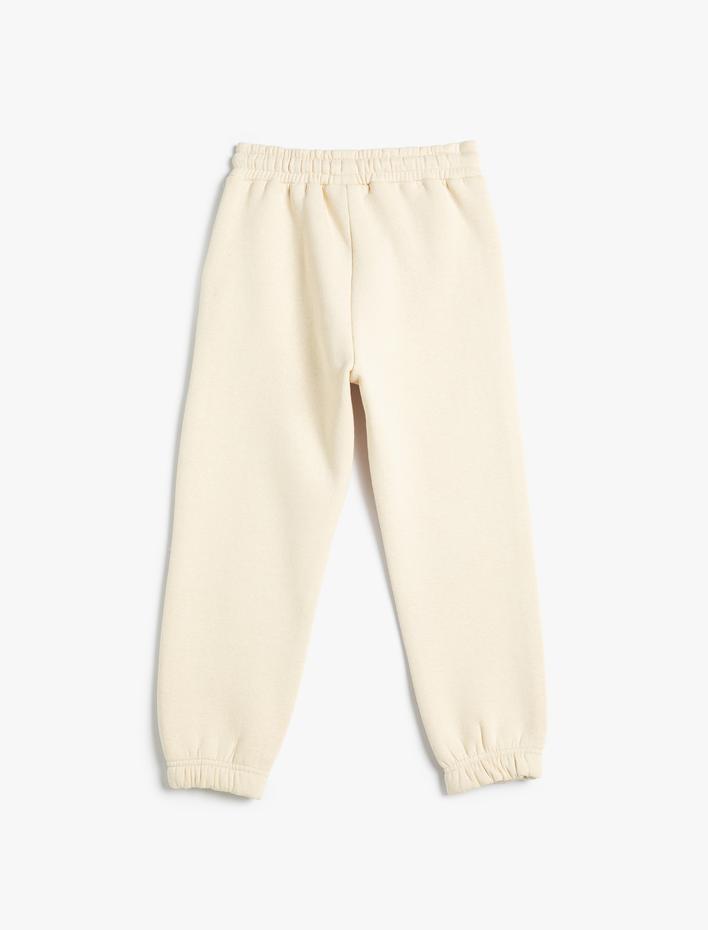 Erkek Çocuk Basic Jogger Eşofman Altı Şardonlu Beli Bağlamalı Cepli