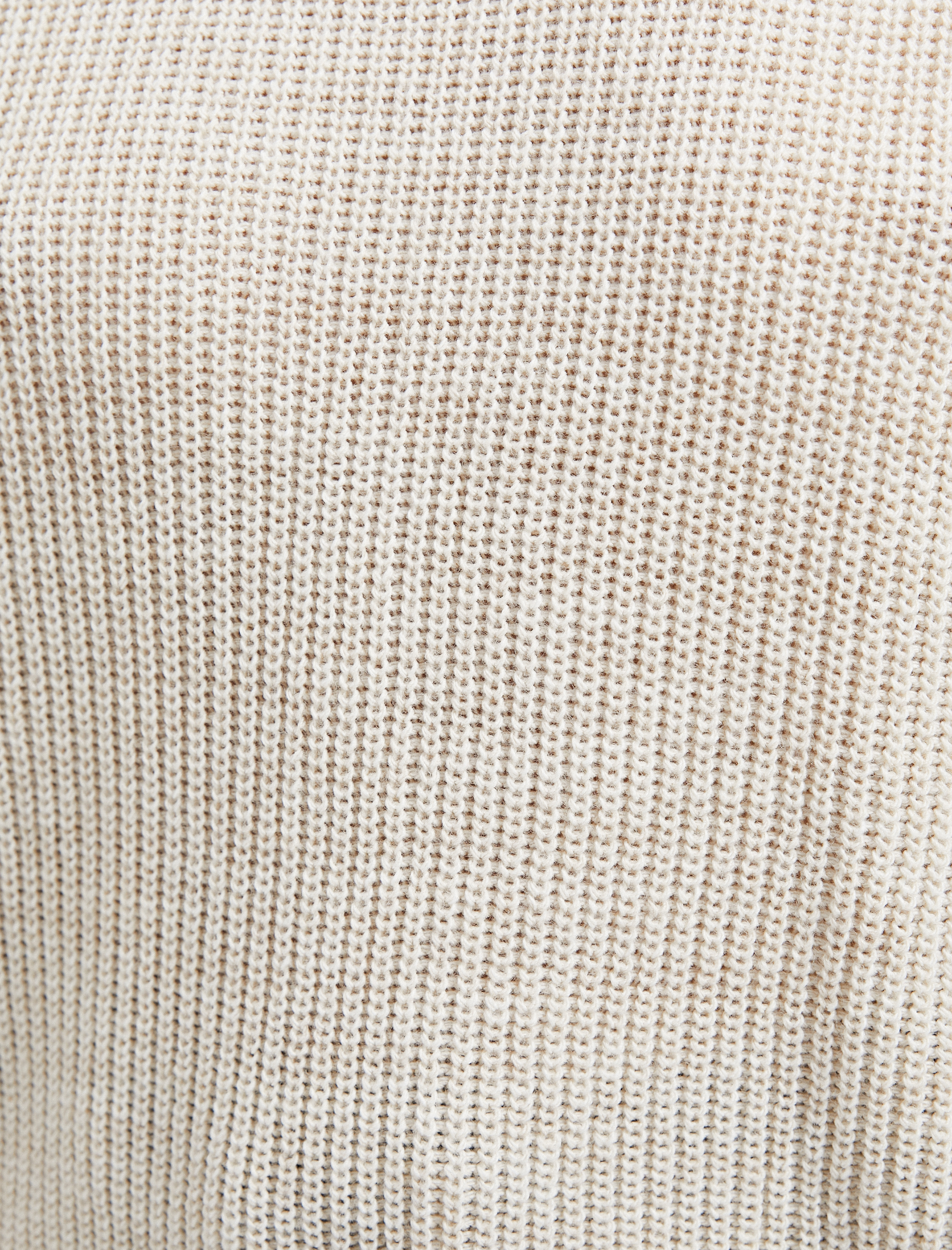 Basic Triko Kazak Yuvarlak Yaka Uzun Kollu