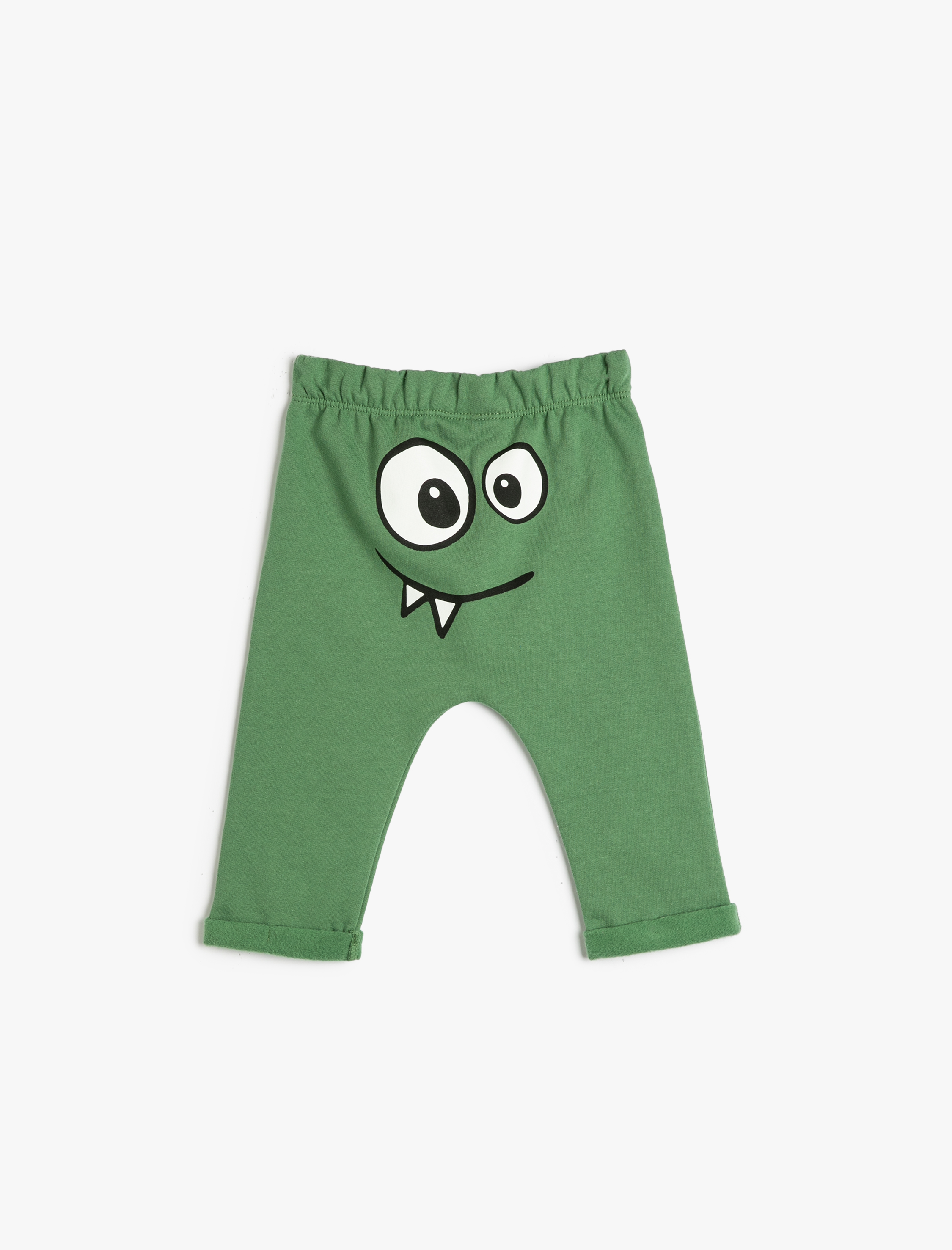  Erkek Bebek Basic Eşofman Altı Beli Lastikli Şardonlu Pamuklu