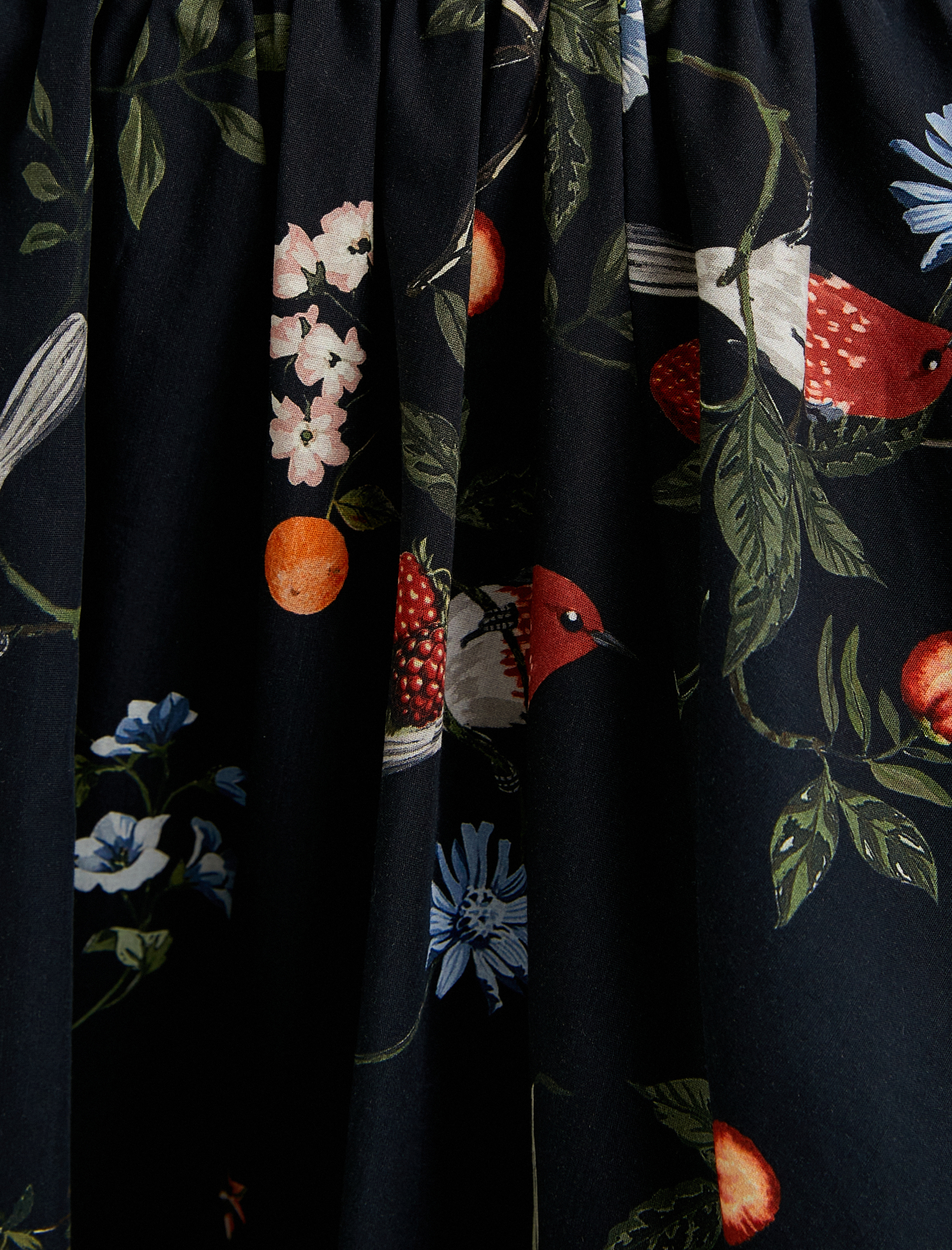   Yırtmaçlı Çiçekli Uzun Etek