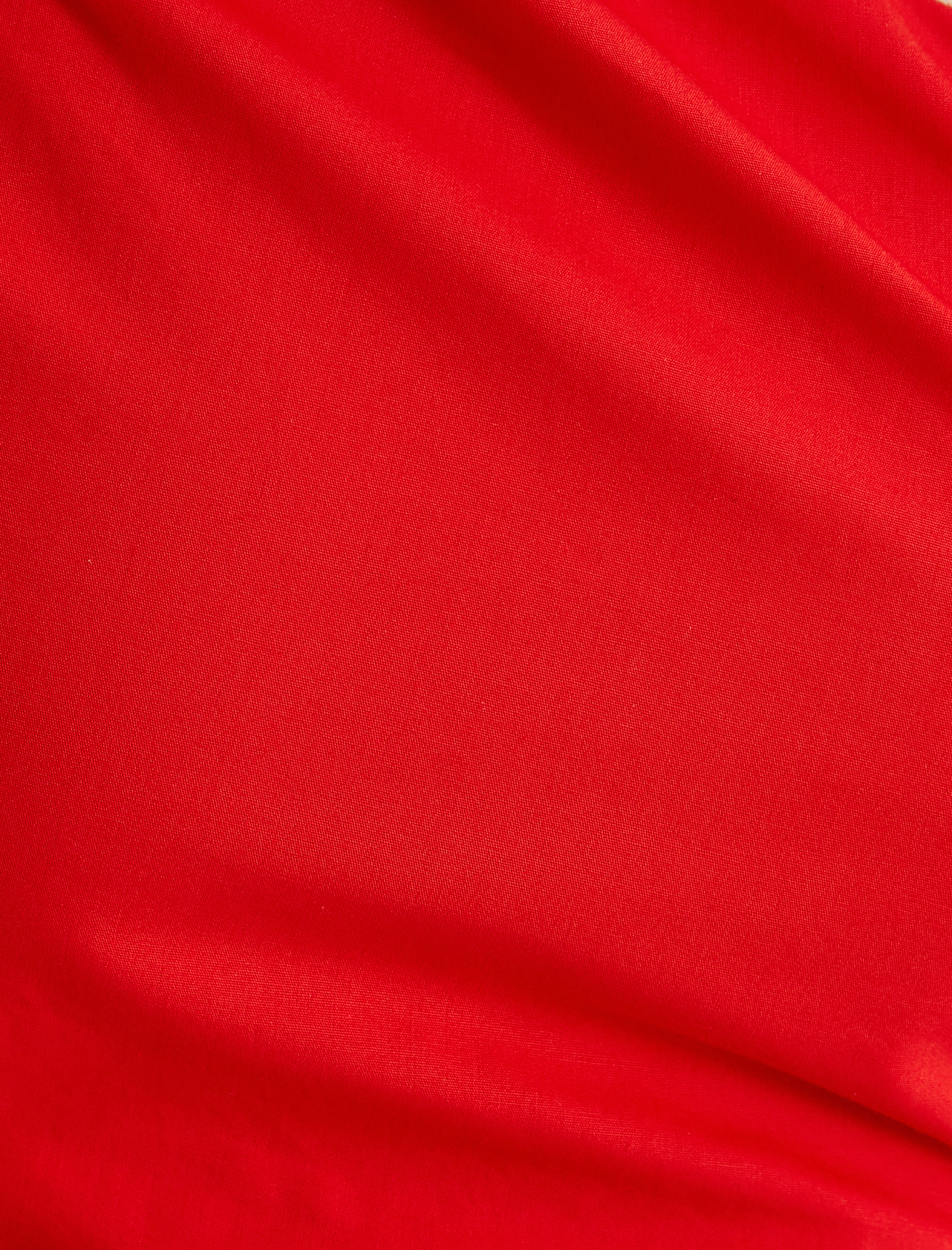   Tek Omuz Balon Kollu Midi Elbise