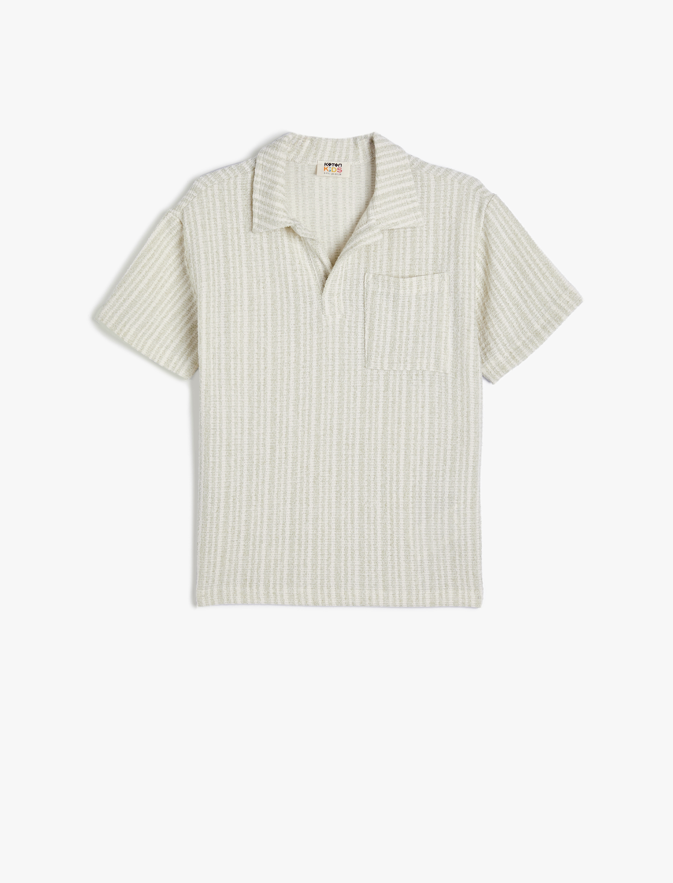 Erkek Çocuk Polo Yaka Tişört Kısa Kollu Cep Detaylı