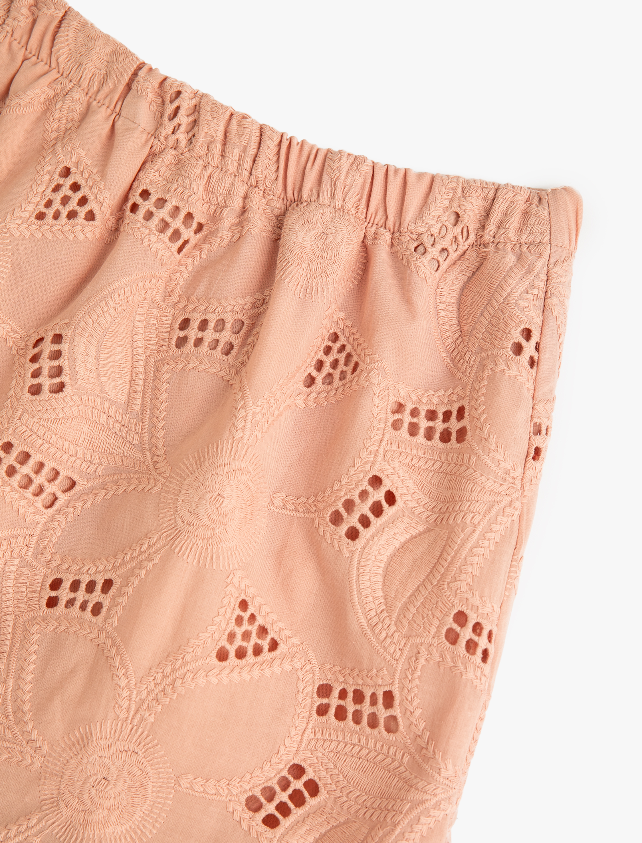  Kız Çocuk Fistolu Etek Beli Lastikli Fırfır Detaylı