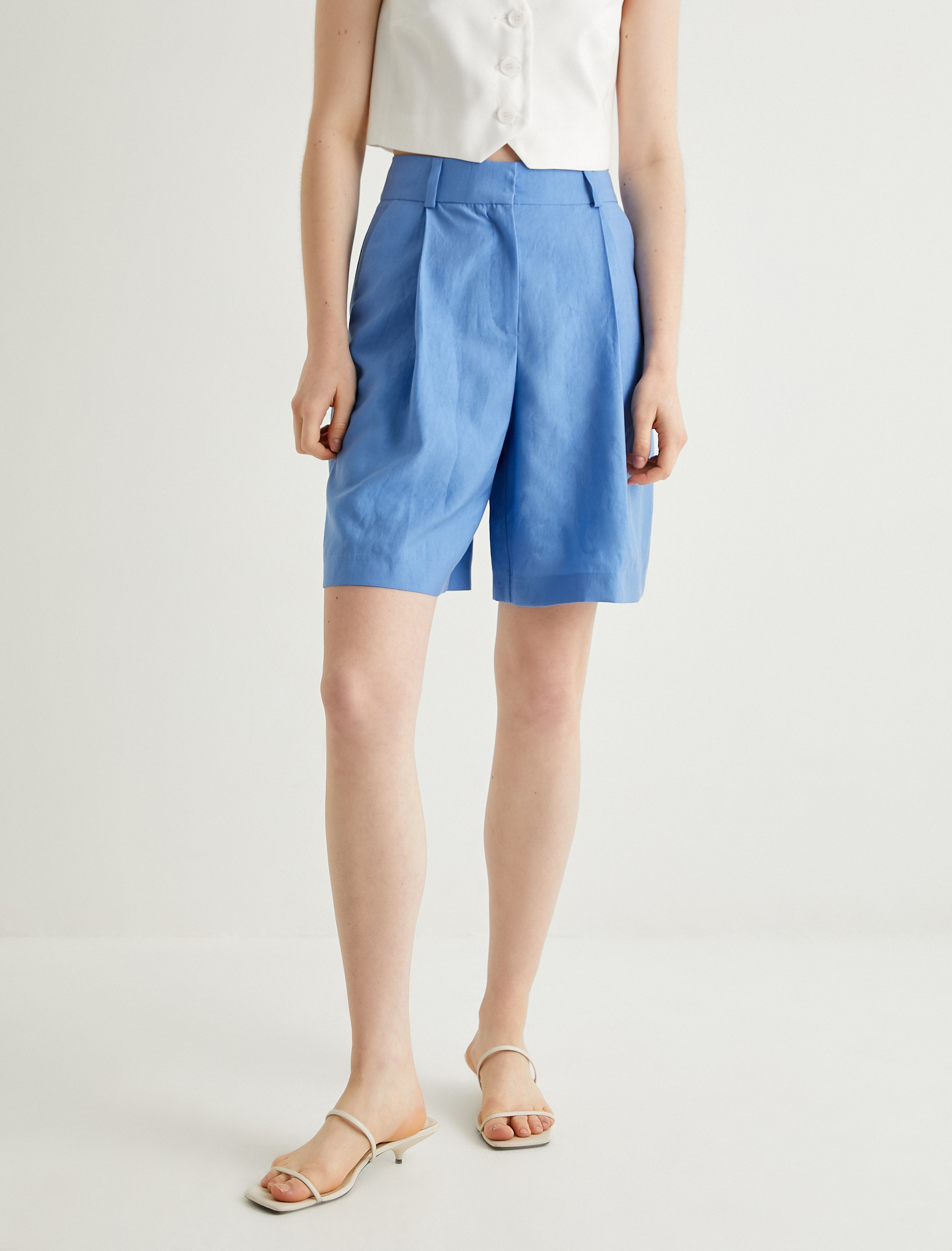   Koton X Melis Ağazat - Yüksek Bel Palazzo Şort