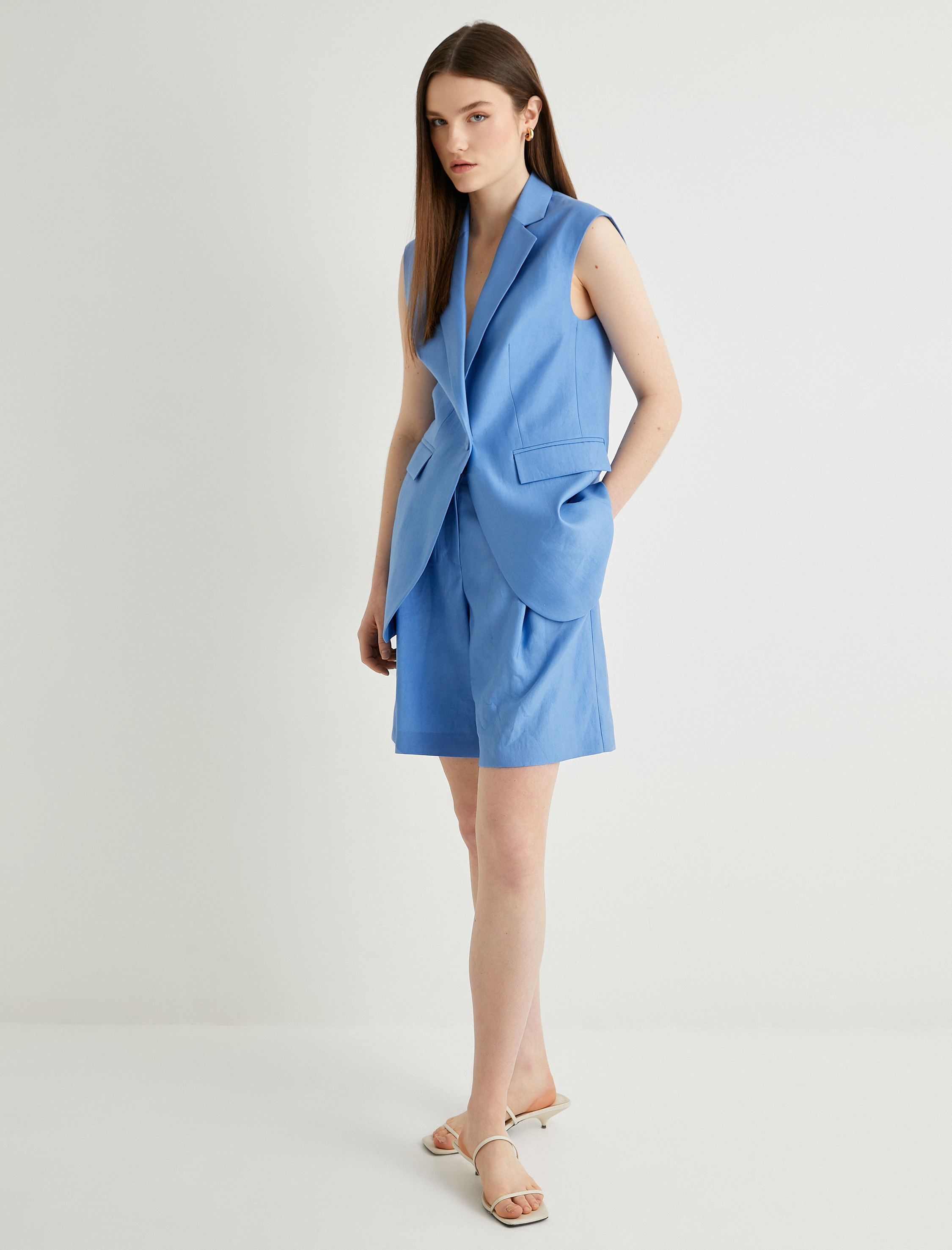   Koton X Melis Ağazat - Yüksek Bel Palazzo Şort