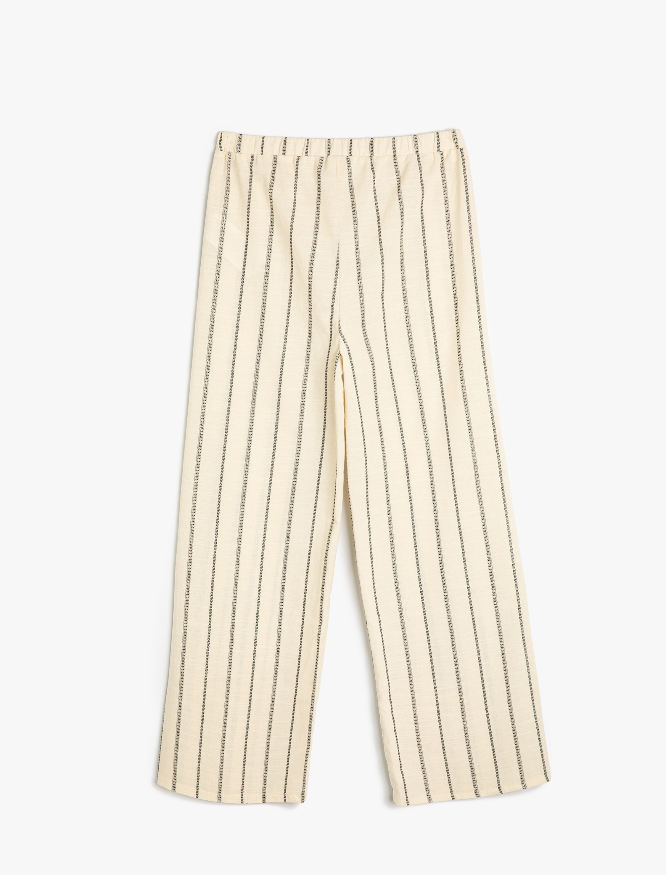 Kız Çocuk Pantolon Rahat Kesim Beli Lastikli Pamuklu