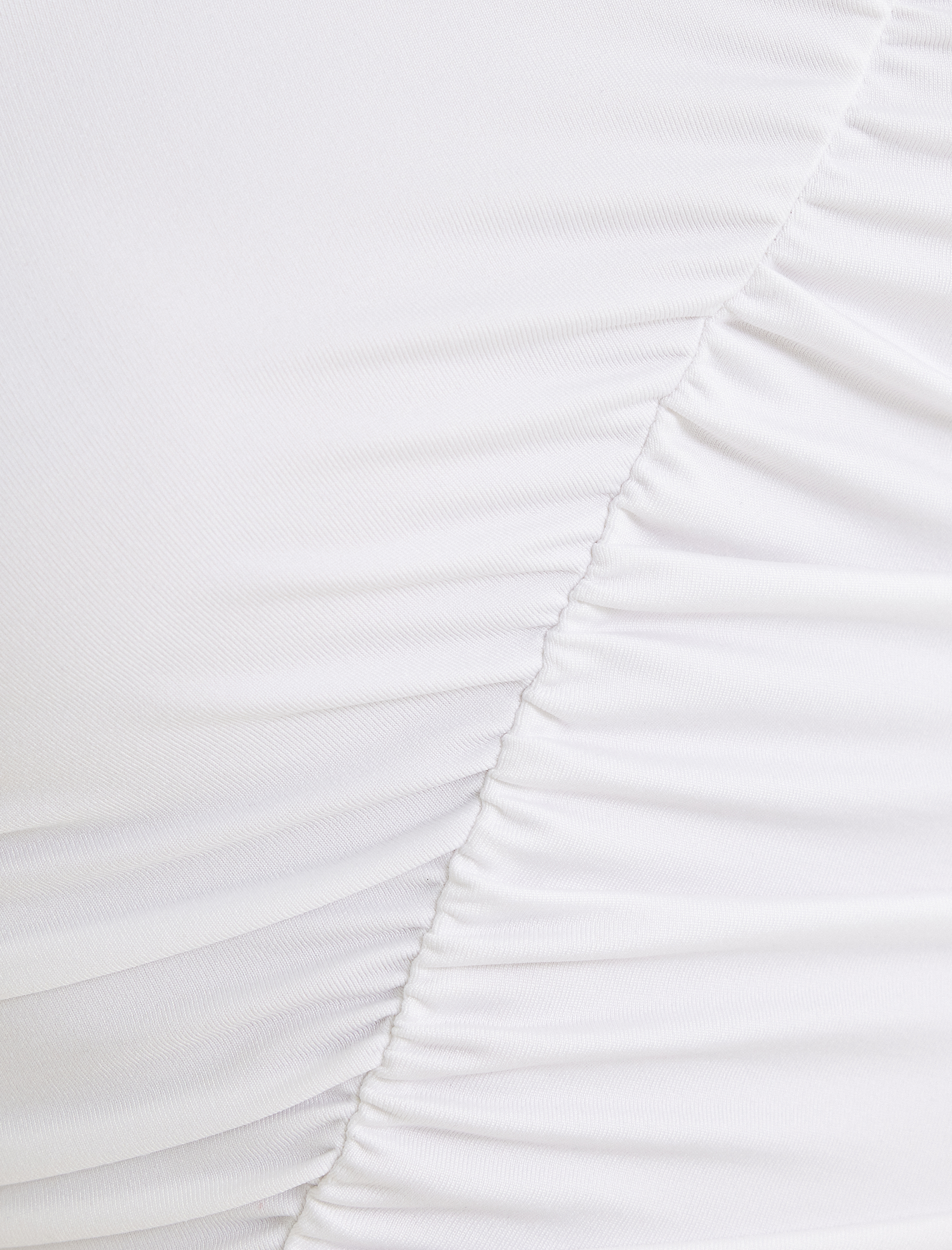   Asimetrik Tek Omuz Bluz Drape Detaylı Skinny