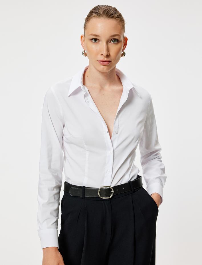  Business Gömlek Uzun Kollu Slim Fit