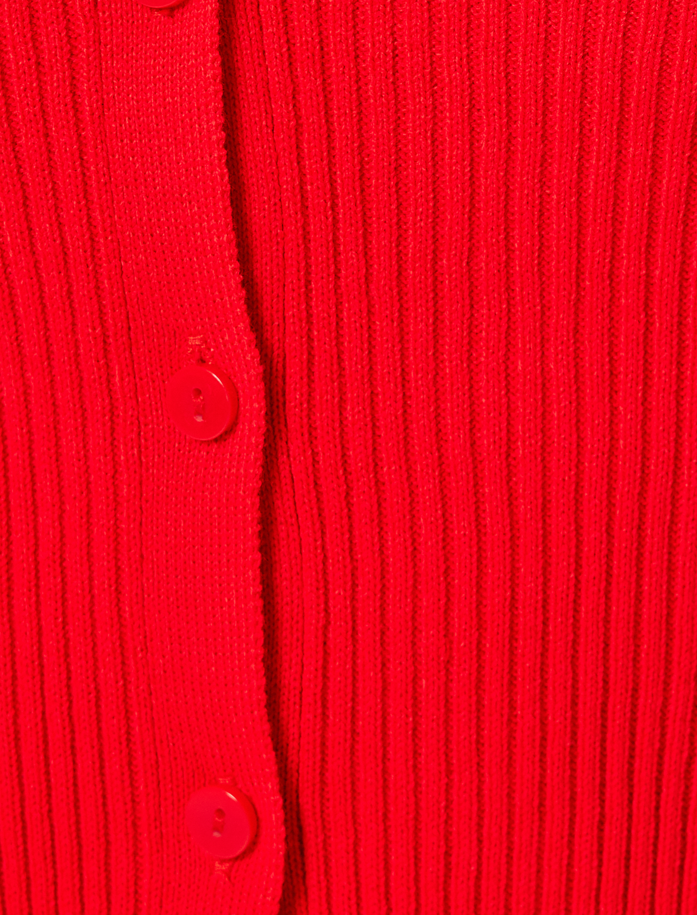   V Yaka Fitilli Uzun Kollu Düğmeli Triko Hırka